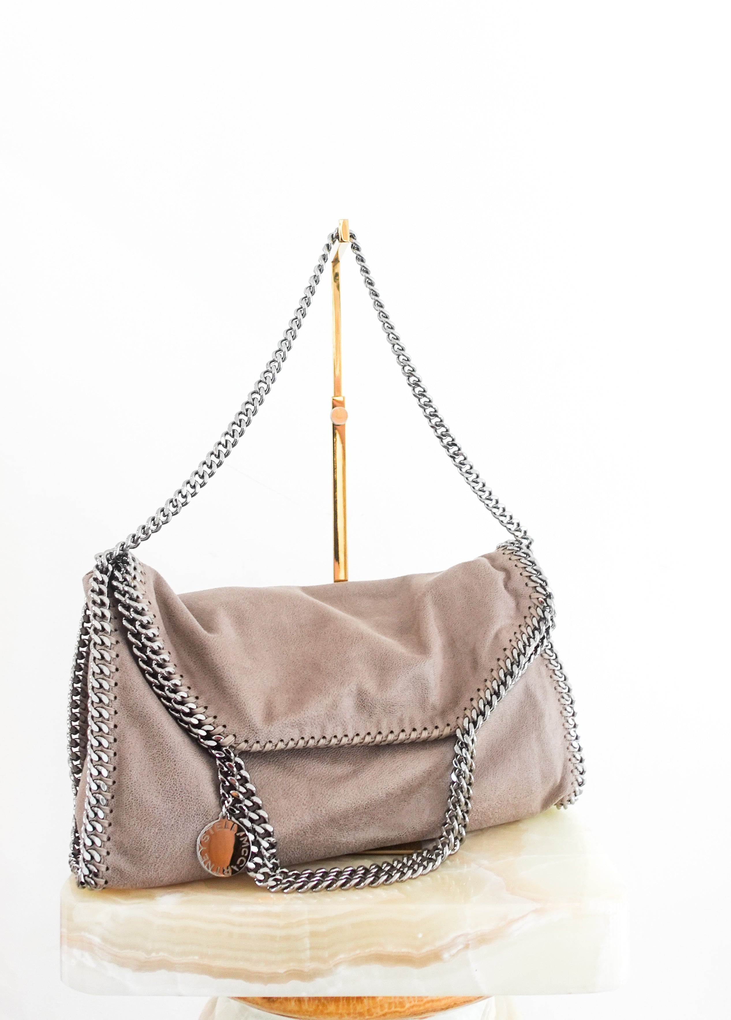 Falabella fold over grey bag new RRP 900