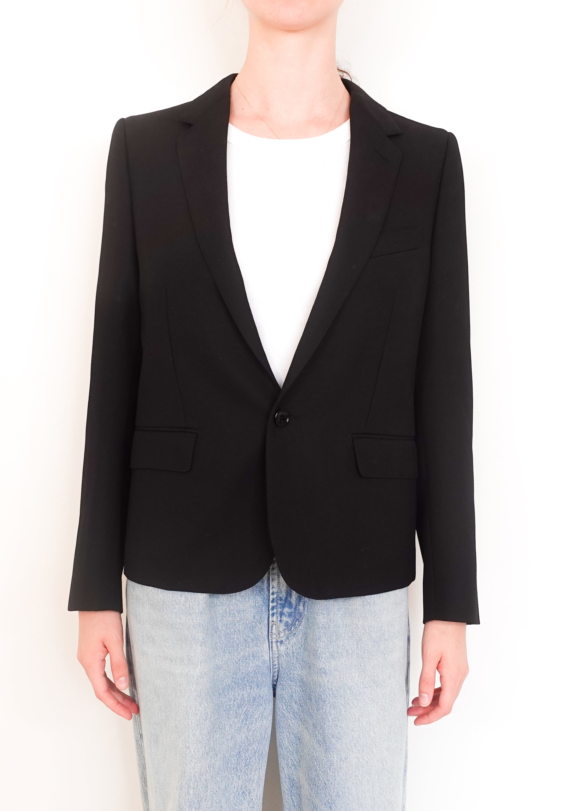 Black tailored blazer RRP £2k