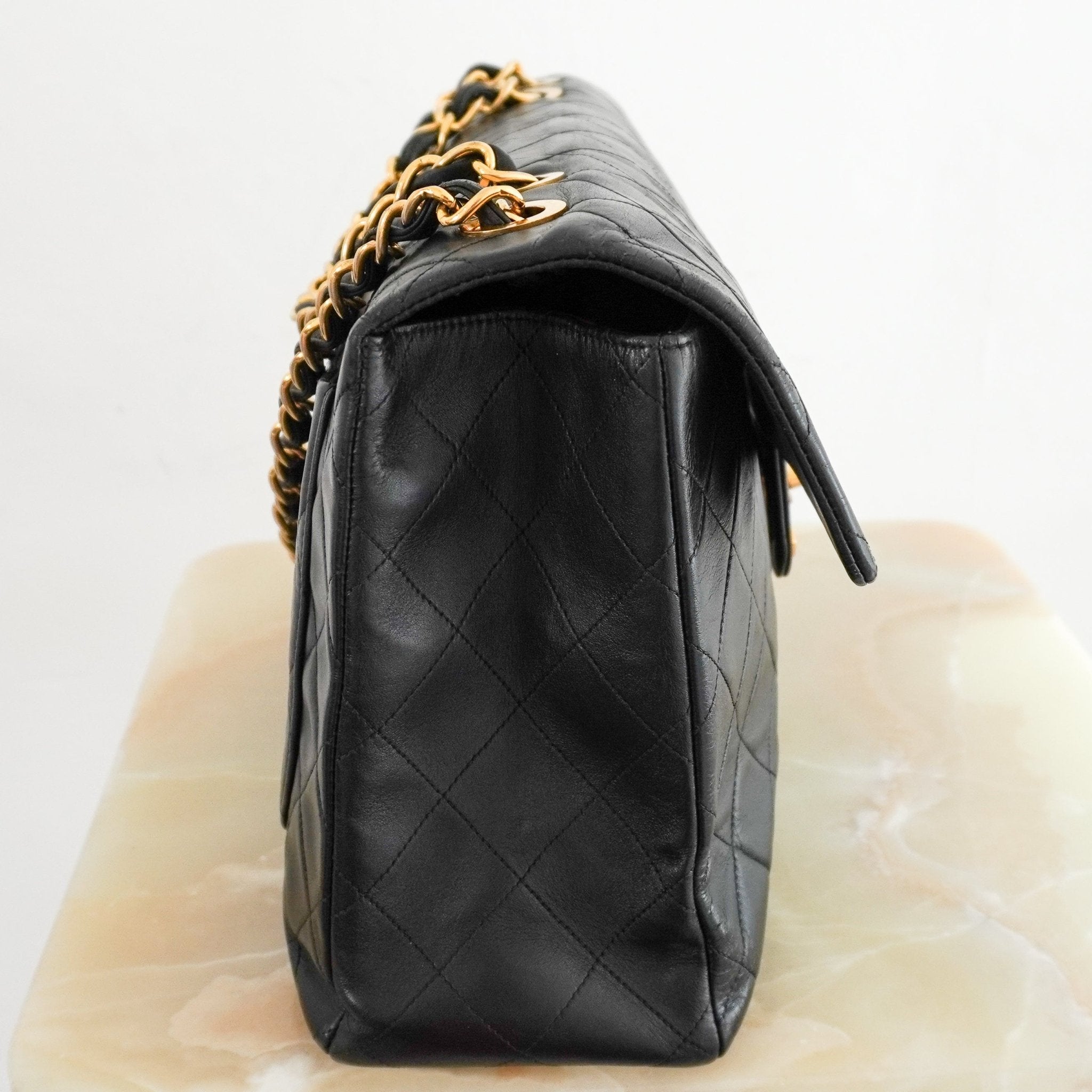 Chanel Jumbo XL Classic Lambskin Single Flap Crossbody Bag