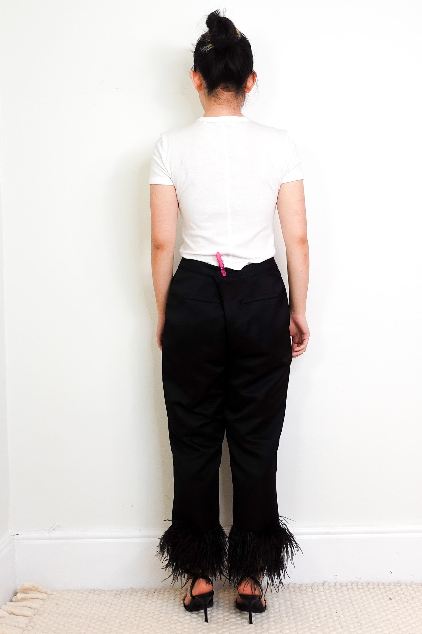 Kate Spade Black Feather Bottom Trousers RRP £215 | Authentic Preloved - Reloved Again