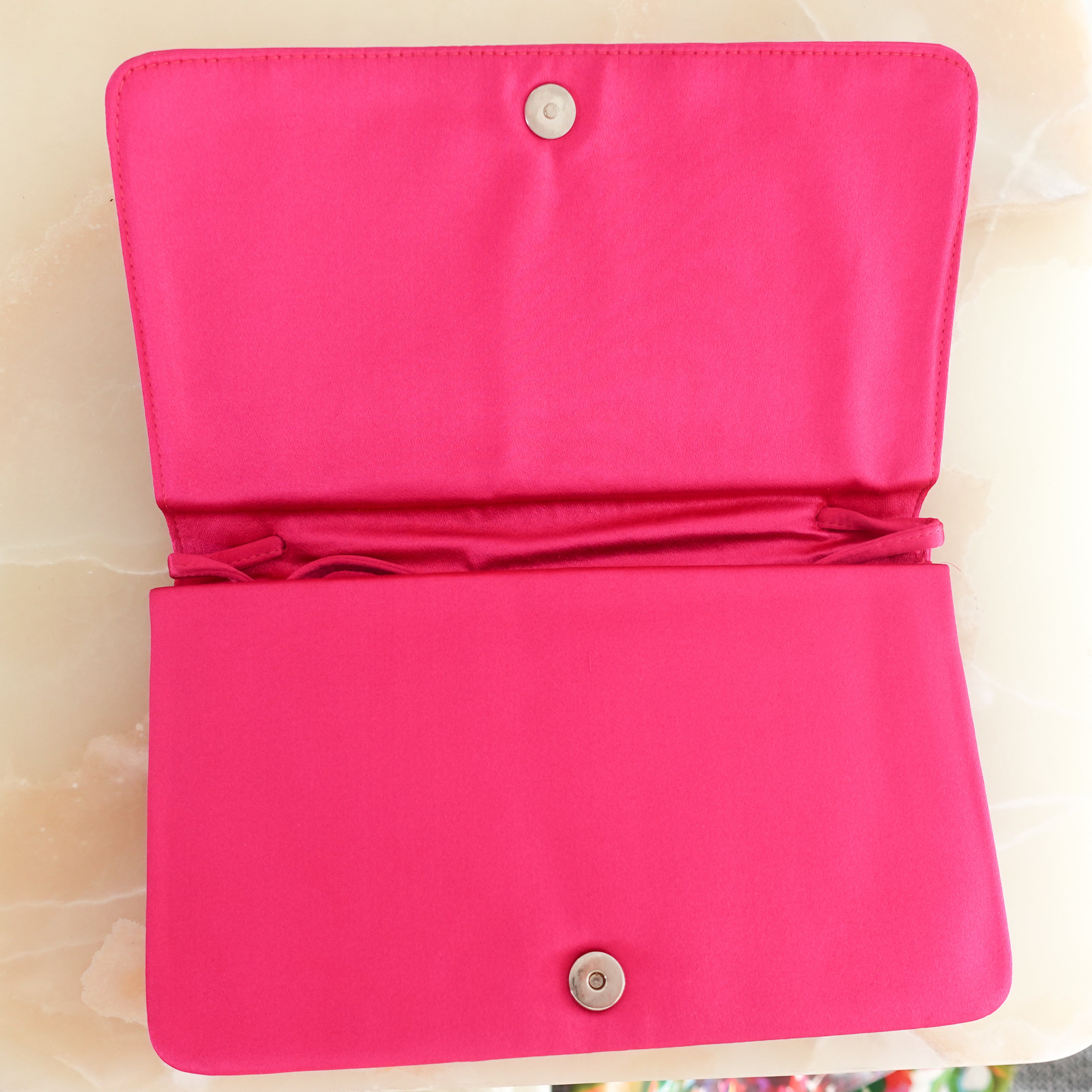 Hot pink clutch bag RRP £1k