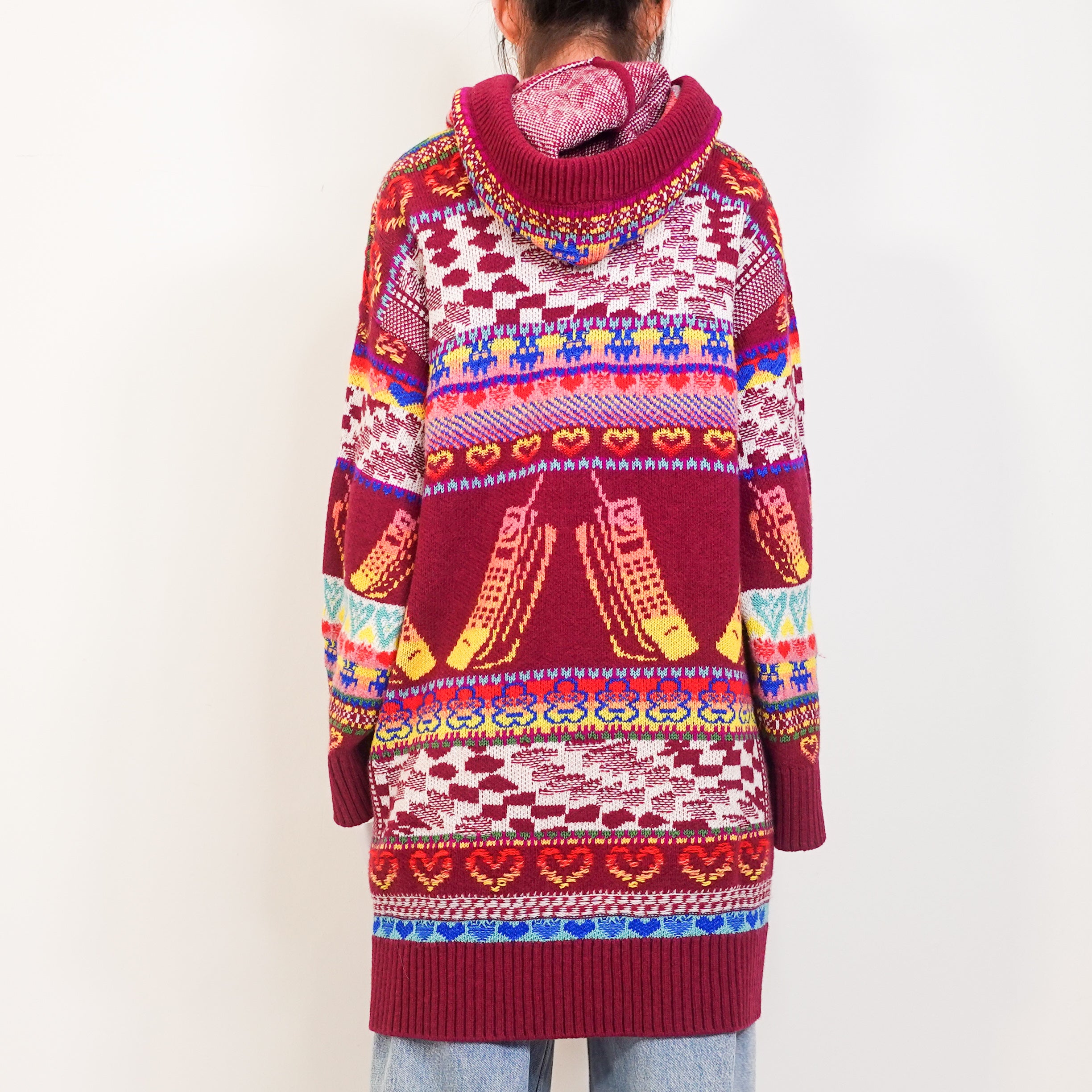 Colourful Intarsia-Knit Jumper RRP £1556