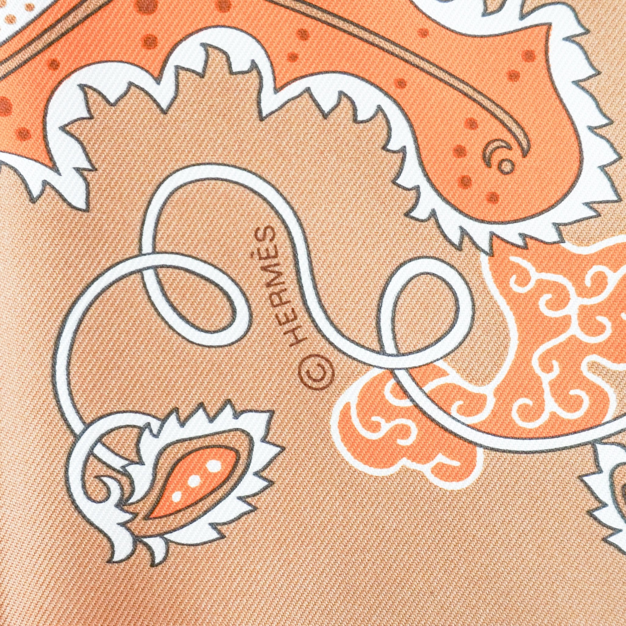 Hermès H Enlumine Bandana Silk Scarf (RRP £255) | Authentic Preloved