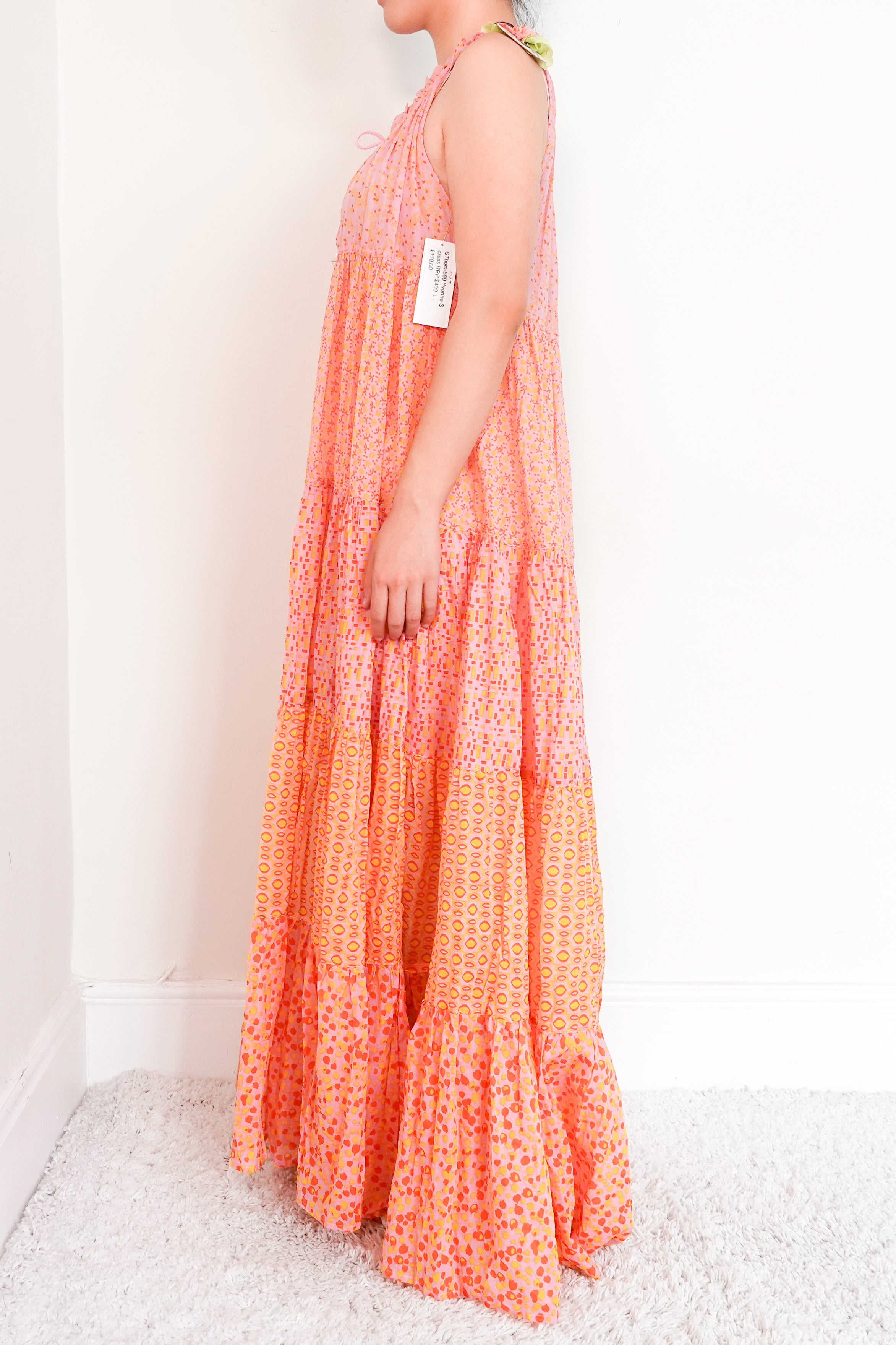 NEW pink printed dress RRP £400