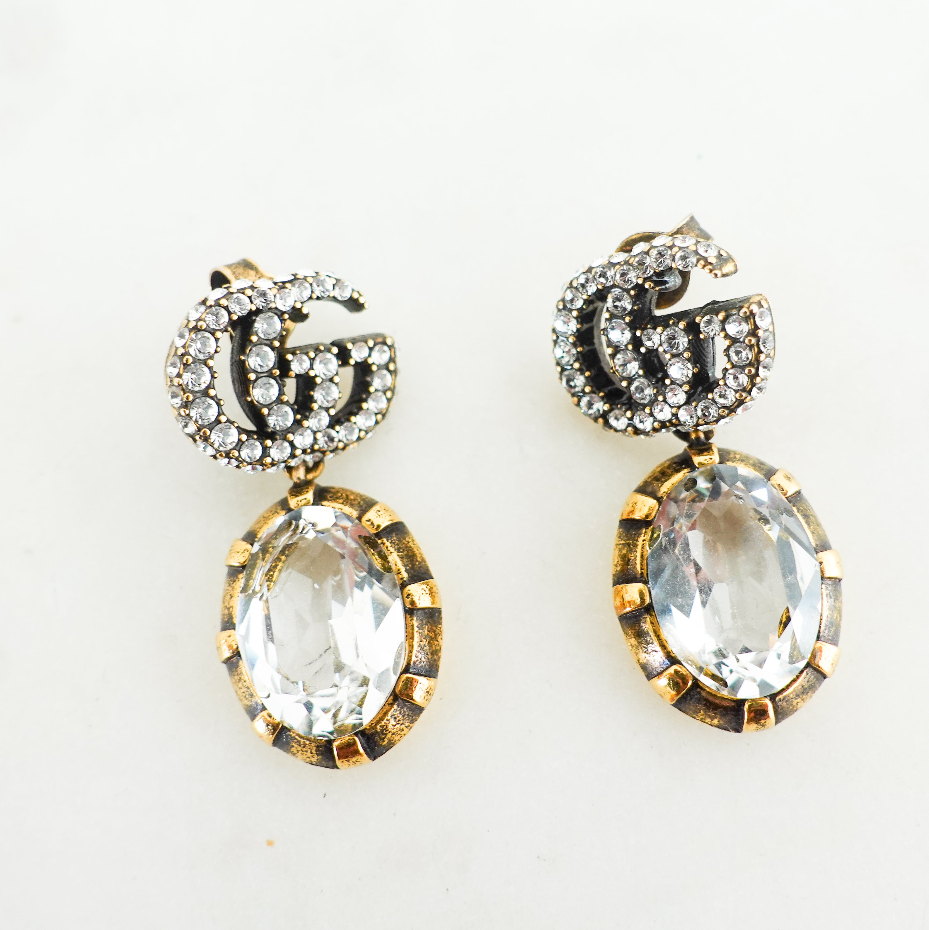 Double G earrings with Crystals RRP £315