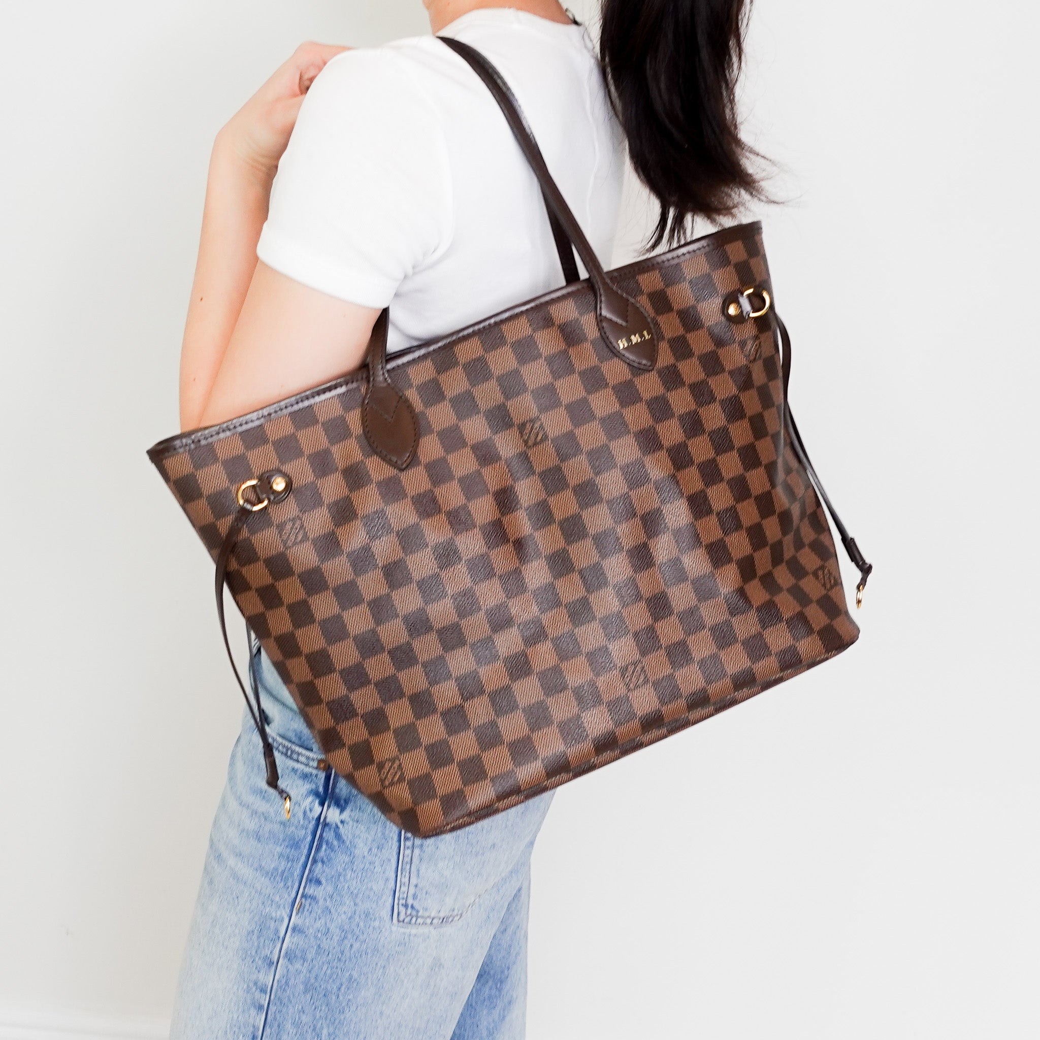 Louis Vuitton Neverfull GM Damier Ebene Canvas Tote Bag RRP £1400 | Authentic Preloved - Reloved Again