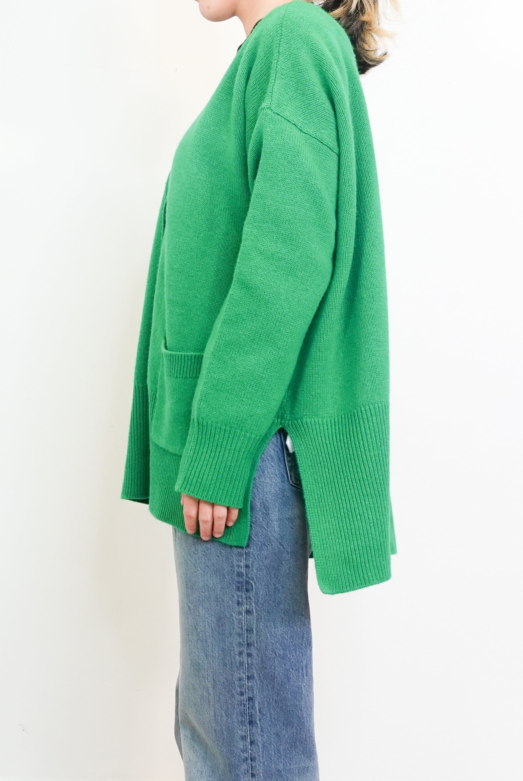 Wool Green cardigan RRP £175