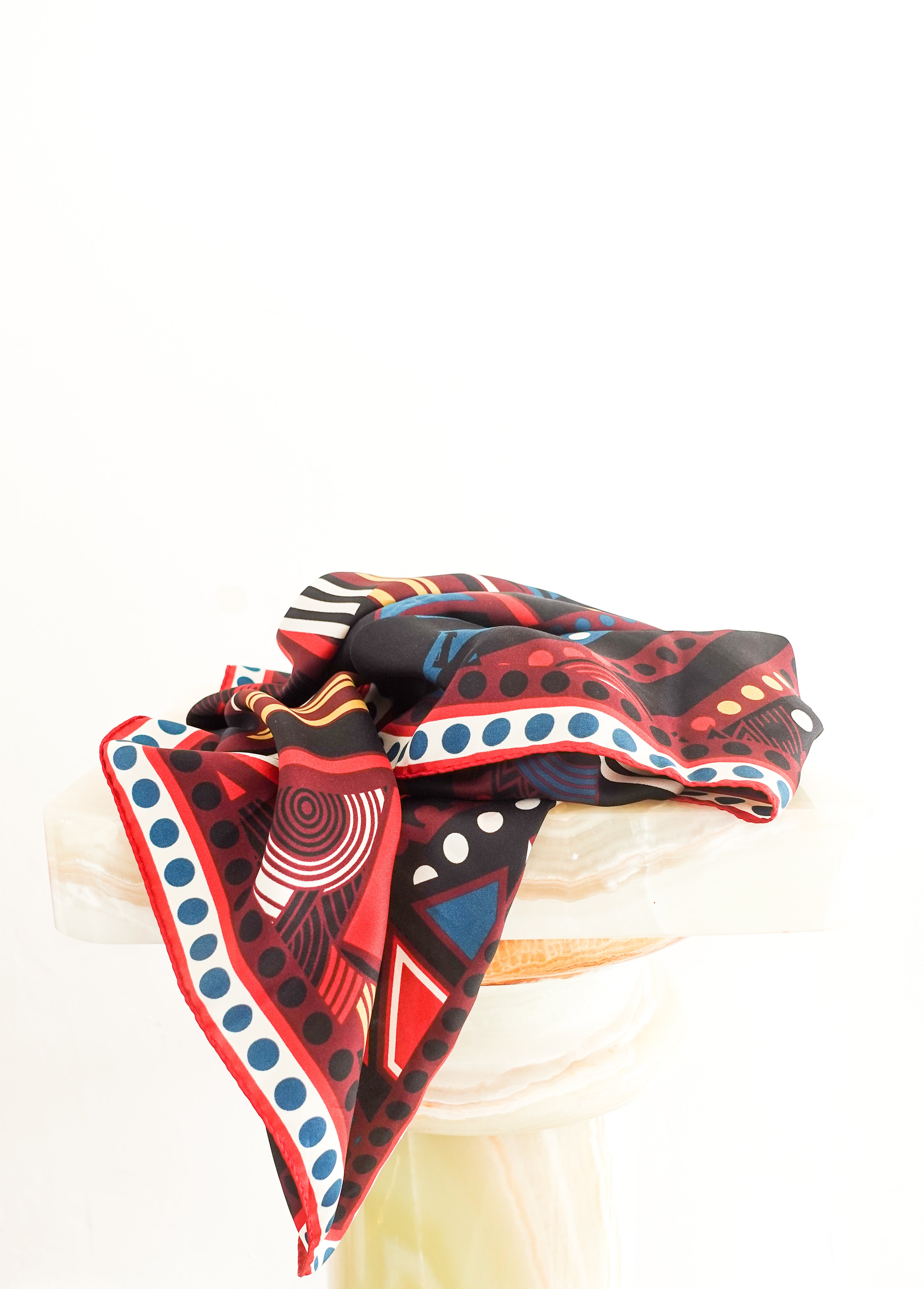 Patterned silk scarf RRP £300