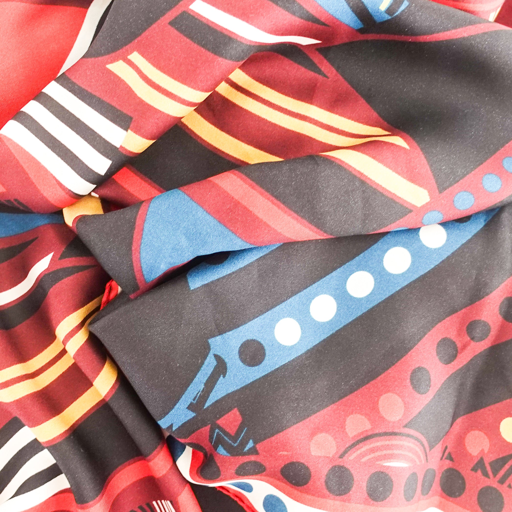 Patterned silk scarf RRP £300