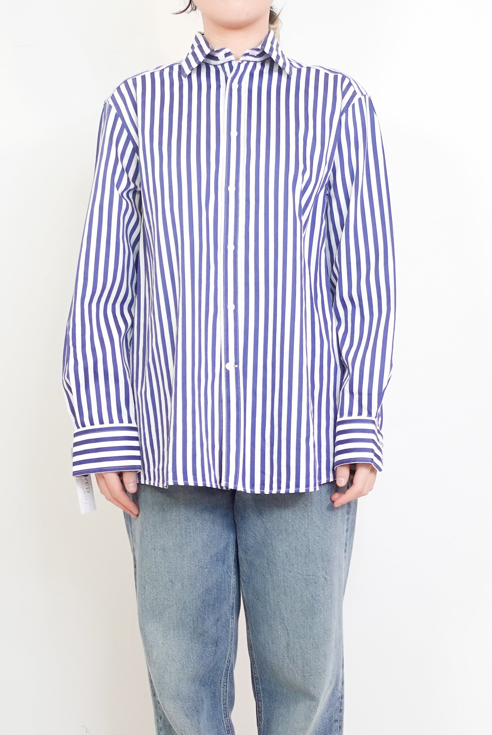 Blue and White Striped shirt RRP £350