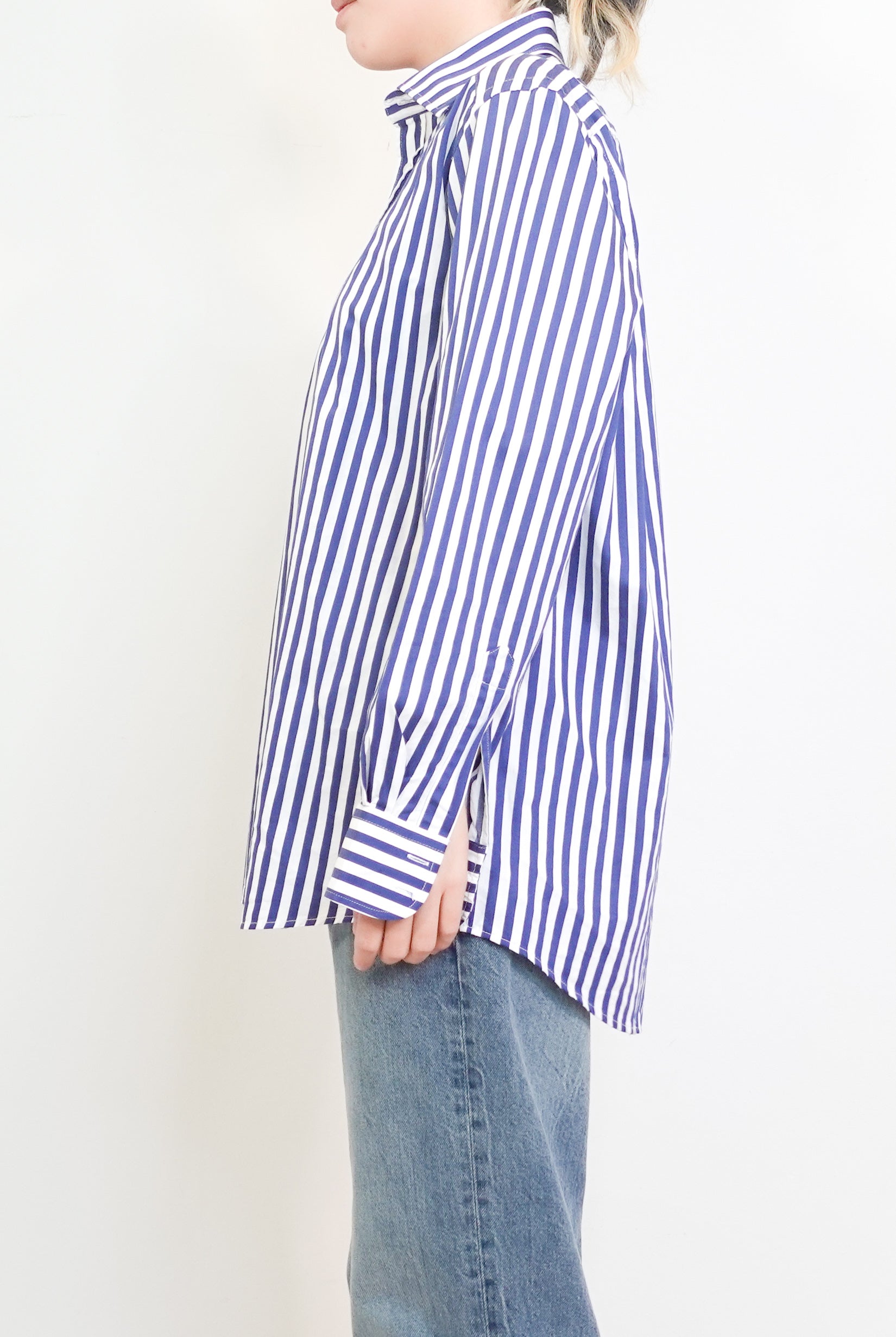 Blue and White Striped shirt RRP £350