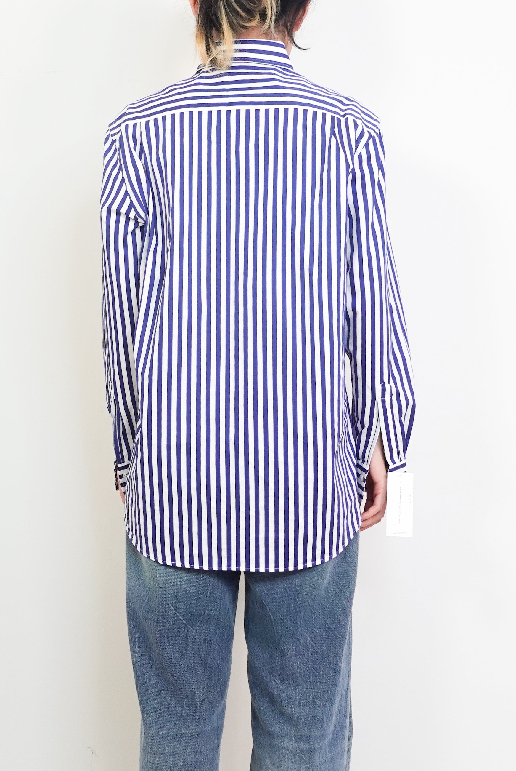 Blue and White Striped shirt RRP £350