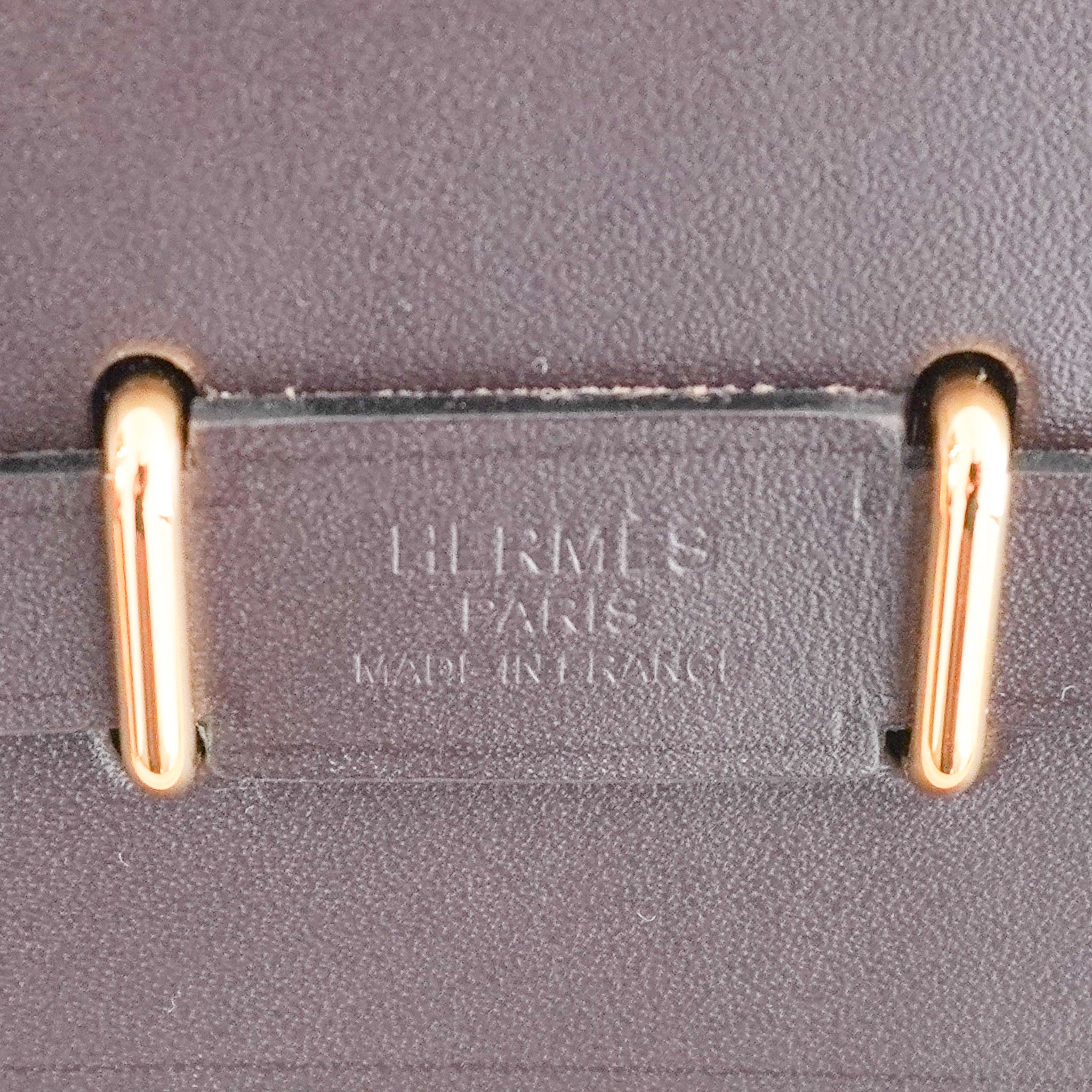NEW Hermes Mini Herbag 20 in Ebene Vache Leather and Ecru Canvas | Authentic Preloved - Reloved Again