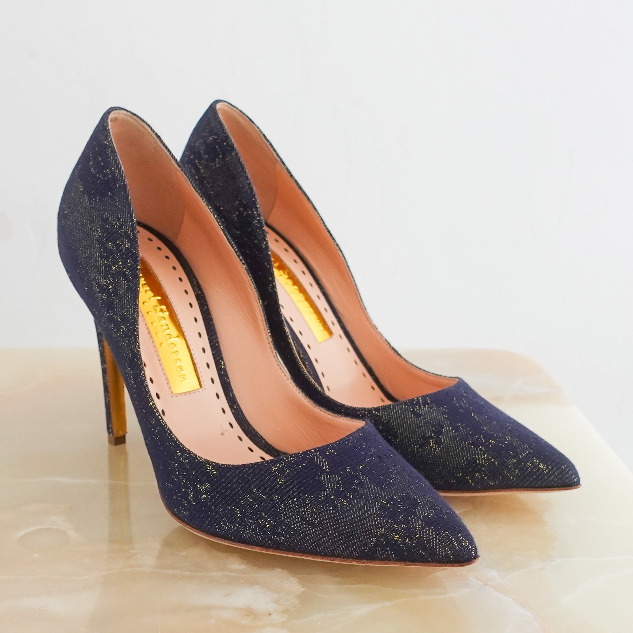 New blue lace heels RRP £600