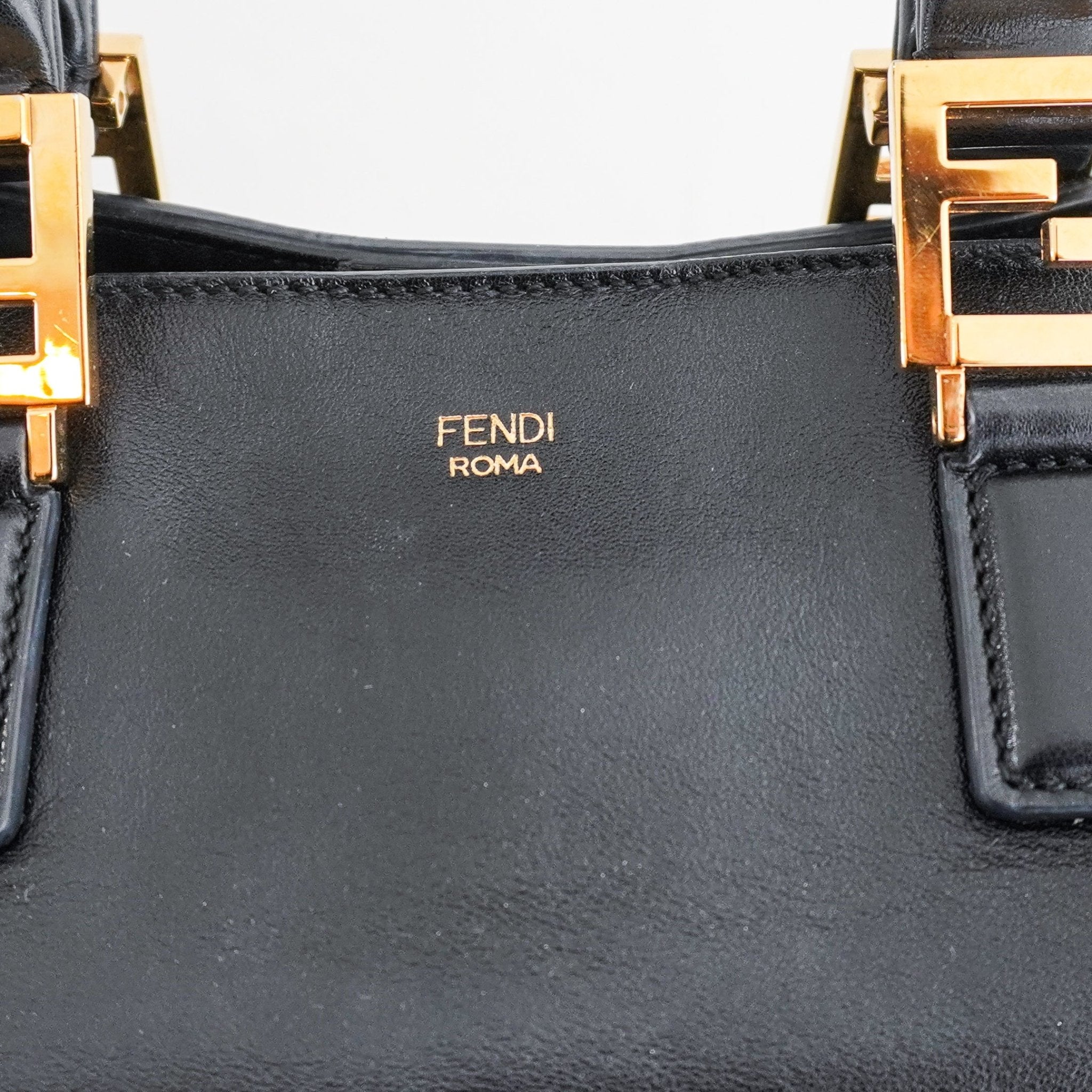 Fendi Selleria FF Handle Tote in Black RRP £2738 | Authentic Preloved - Reloved Again