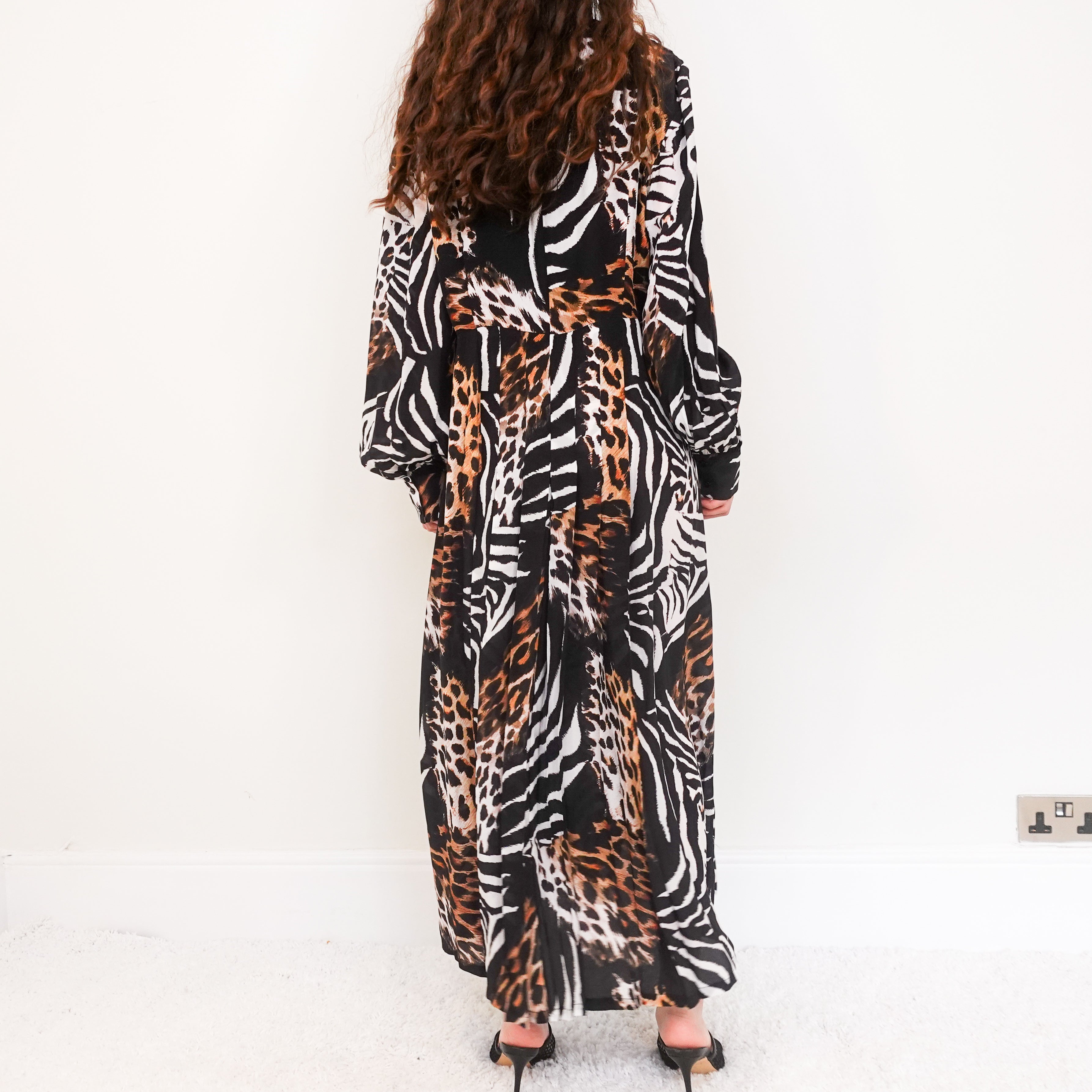 New animal print maxi dress RRP £350