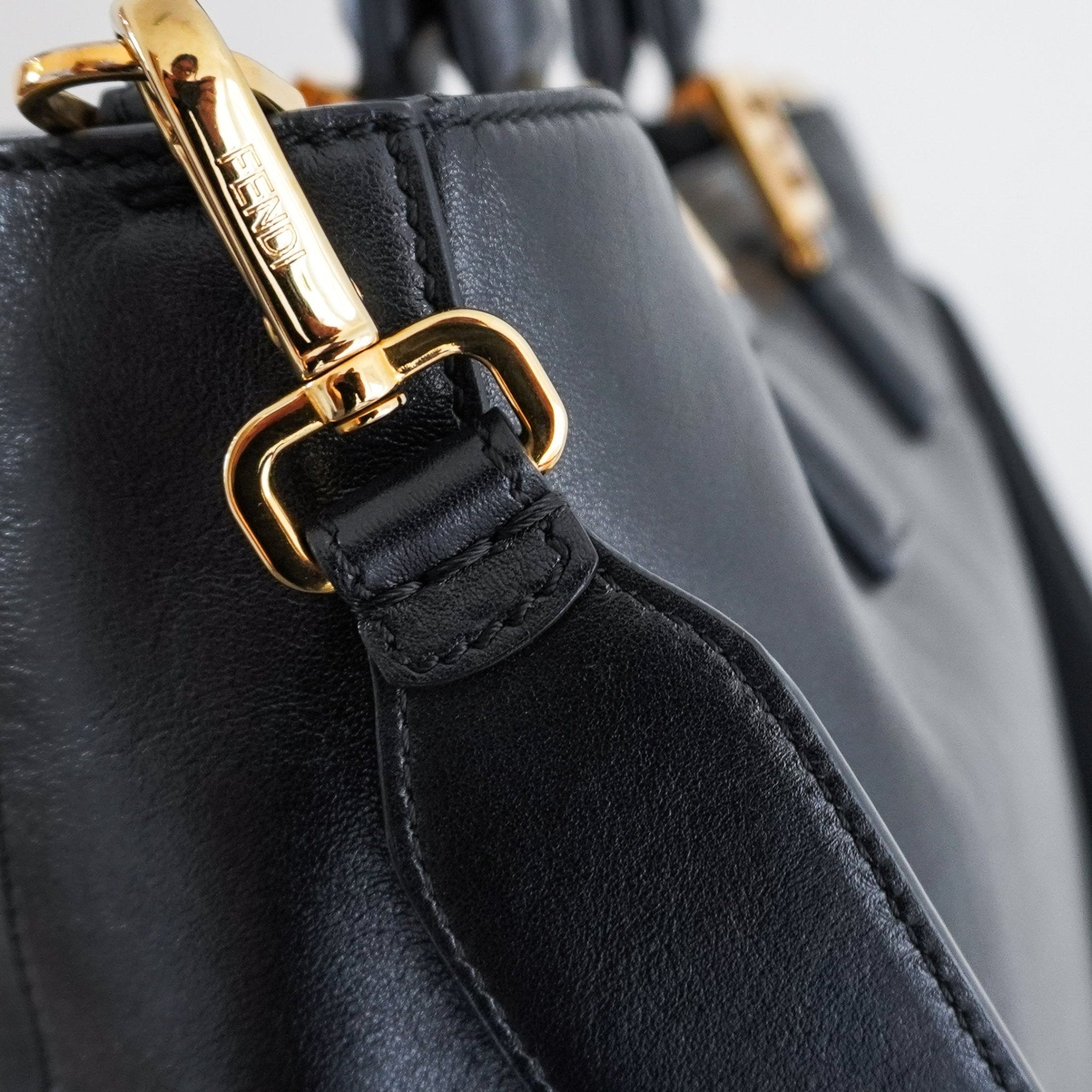 Fendi Selleria FF Handle Tote in Black RRP £2738 | Authentic Preloved - Reloved Again