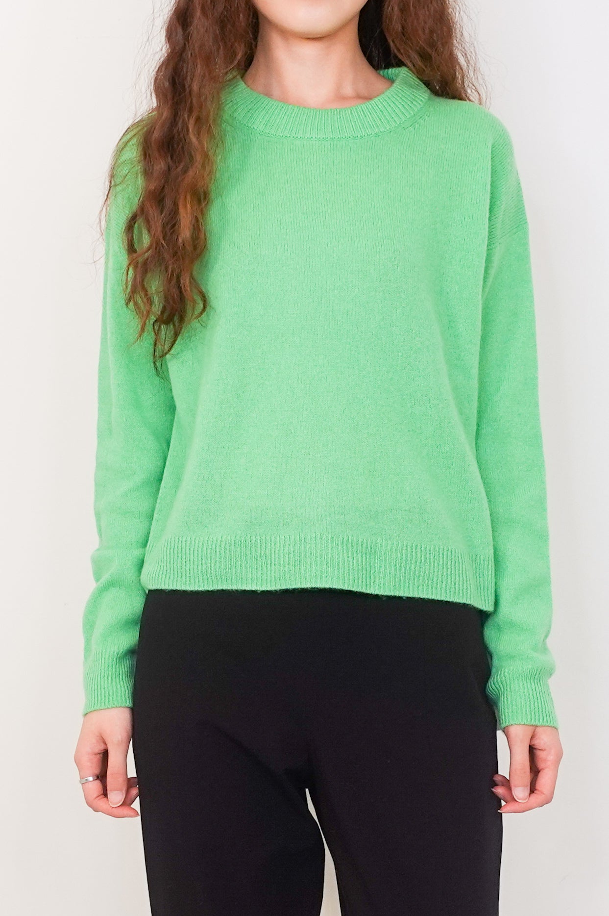 Green cashmere jumper RRP £550