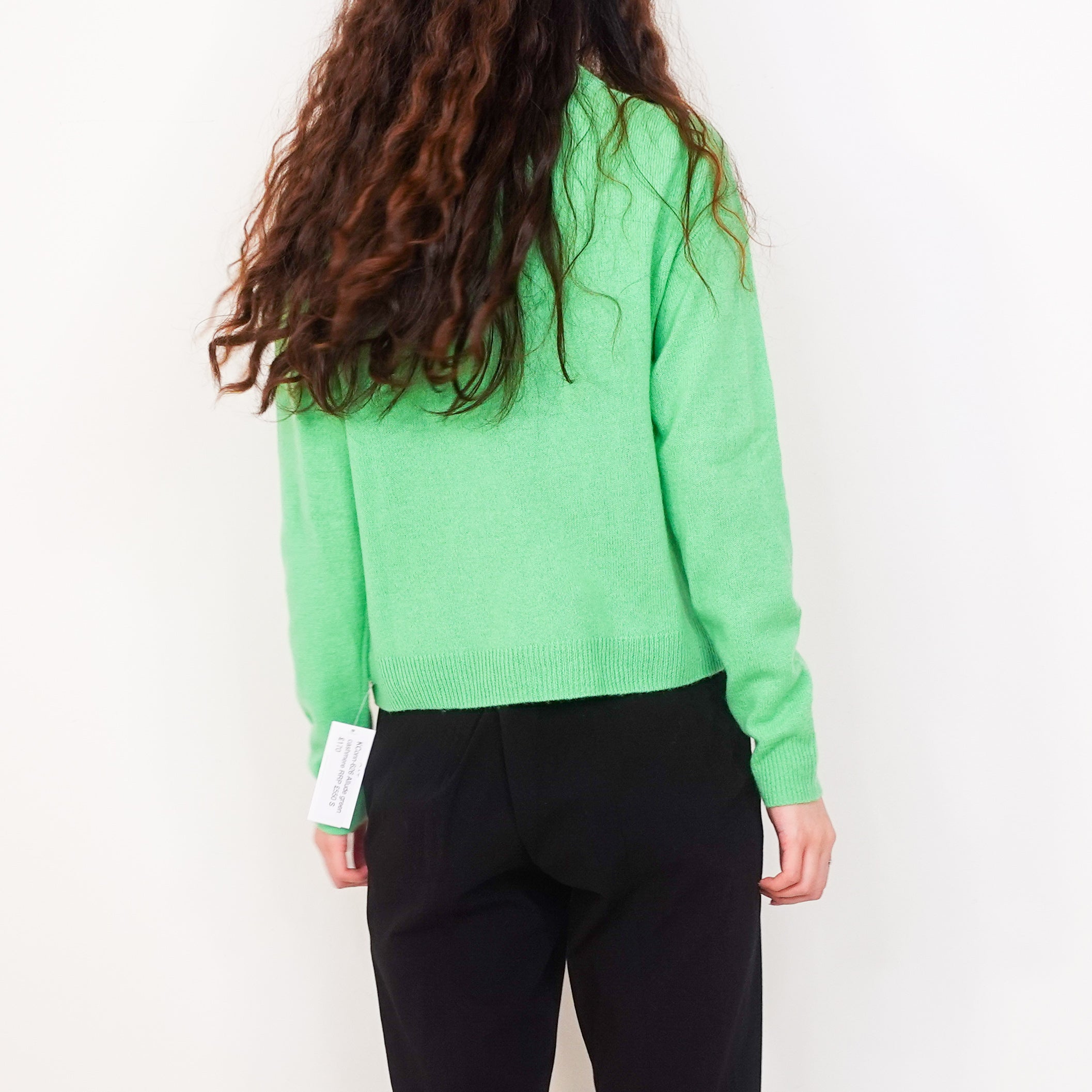 Green cashmere jumper RRP £550