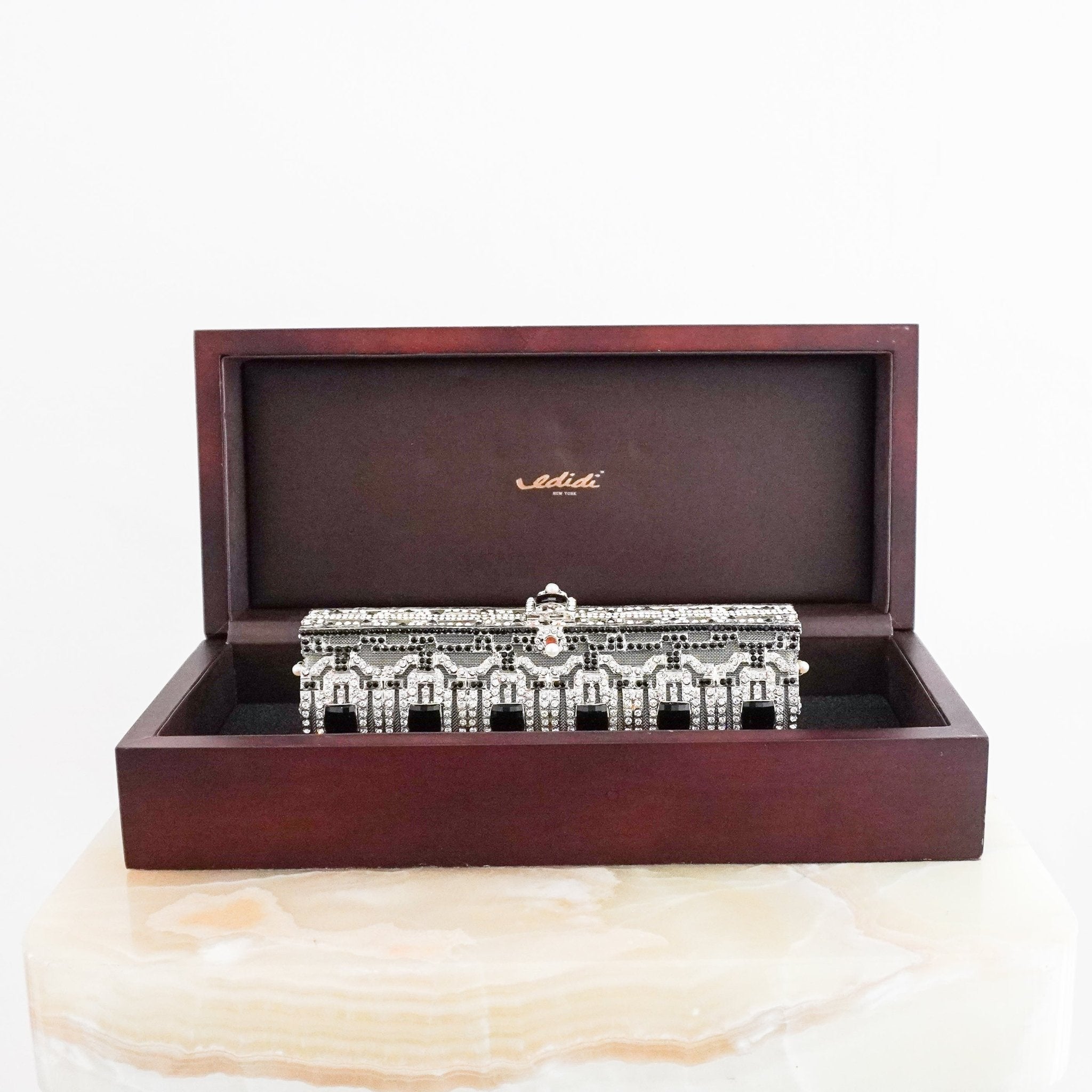 Edidi New York Crystal Evening Clutch RRP £2000 | Authentic Preloved - Reloved Again