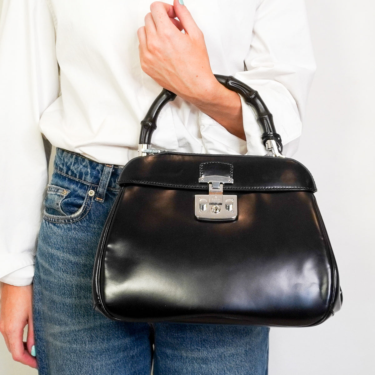 Gucci Medium Lady Lock Bamboo Top Handle Bag (RRP £1500) | Authentic Preloved - Reloved Again