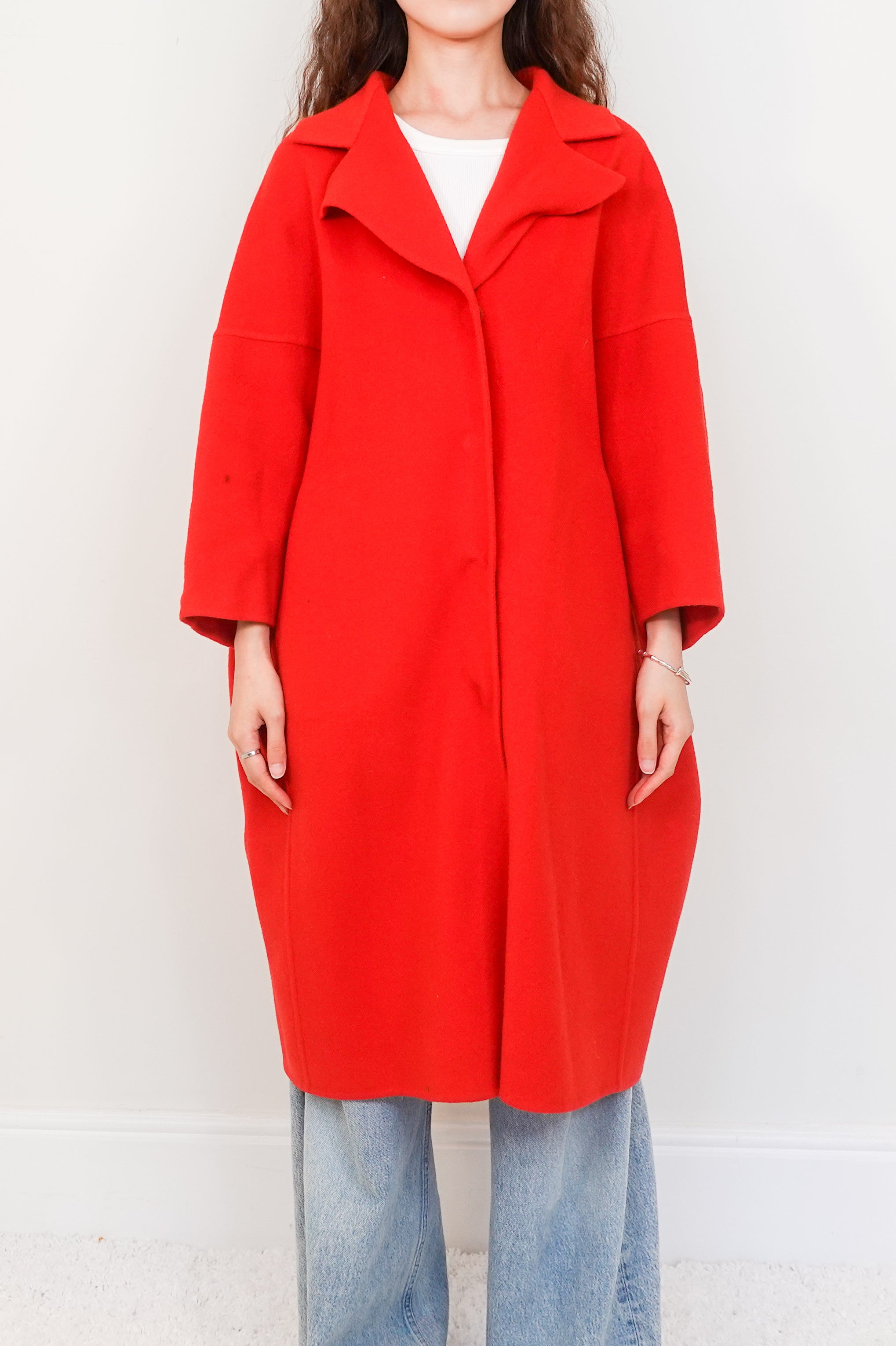 Red wool coat RRP £1600