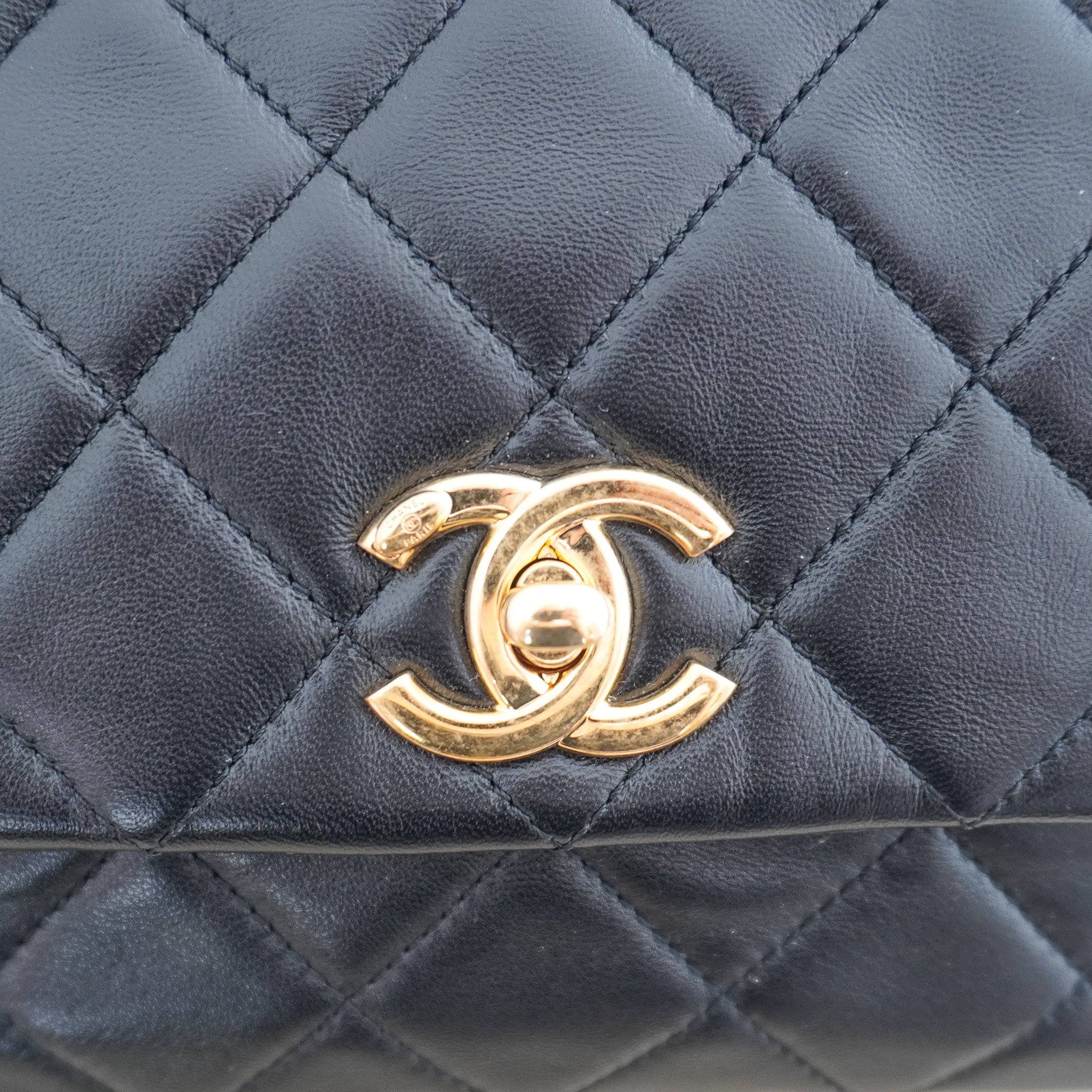 Chanel Black Lambskin Quilted Single Flap Bag Bijoux Chain RRP £5,439 | Authentic Preloved