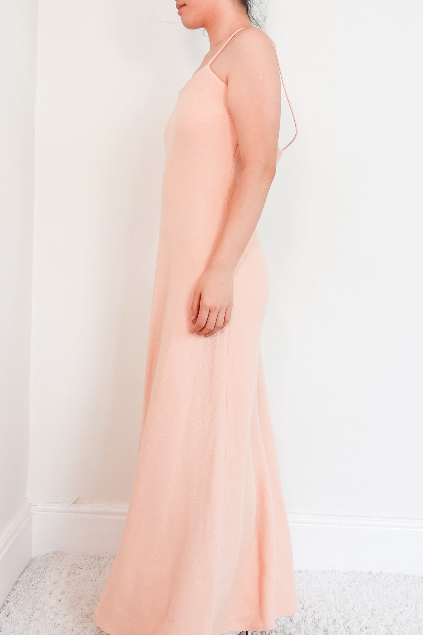 Raey pink crepe dress RRP £300 - Reloved Again