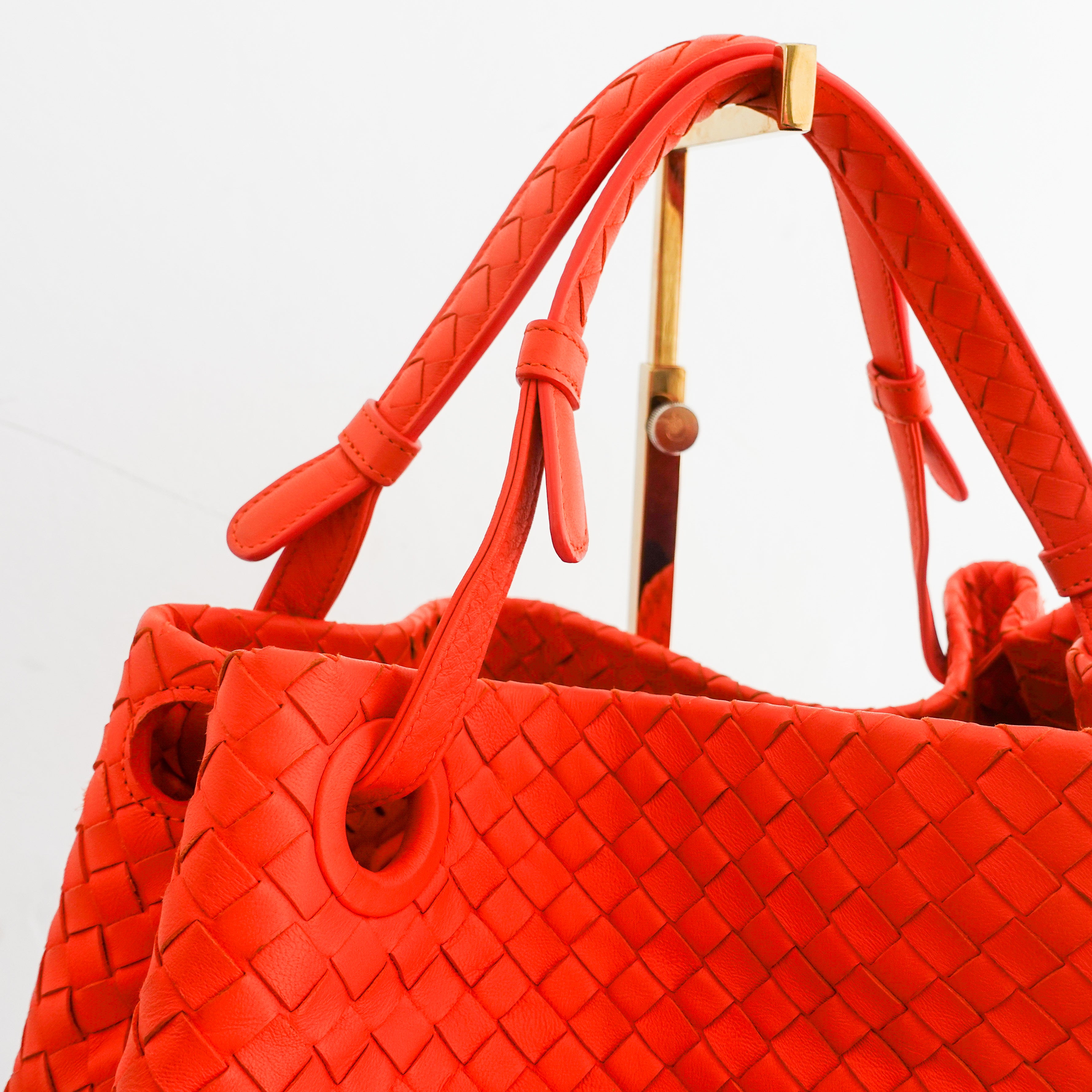 Garda orange woven leather tote RRP £2k