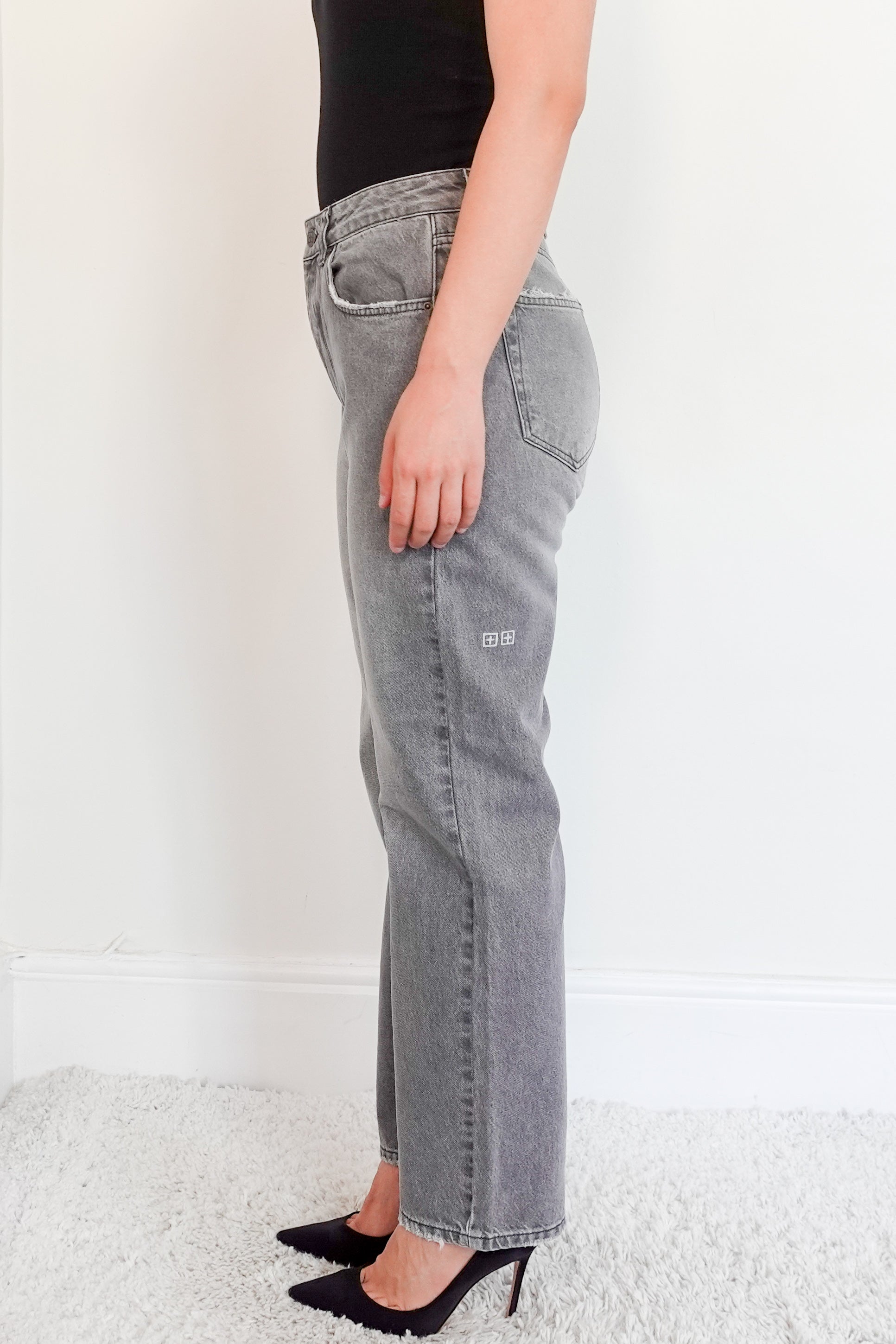 TSUBI light wash grey jeans RRP £250