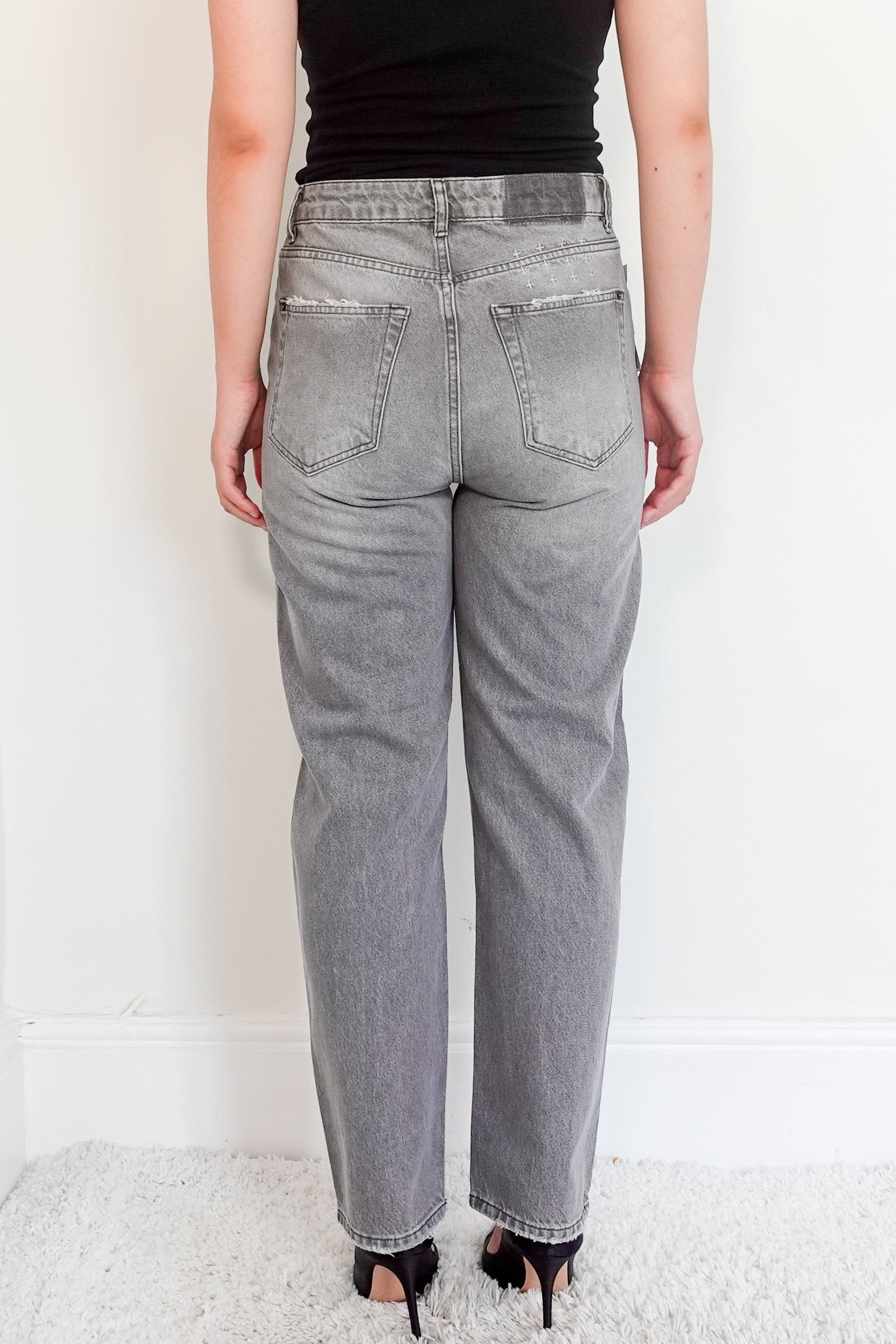 TSUBI light wash grey jeans RRP £250