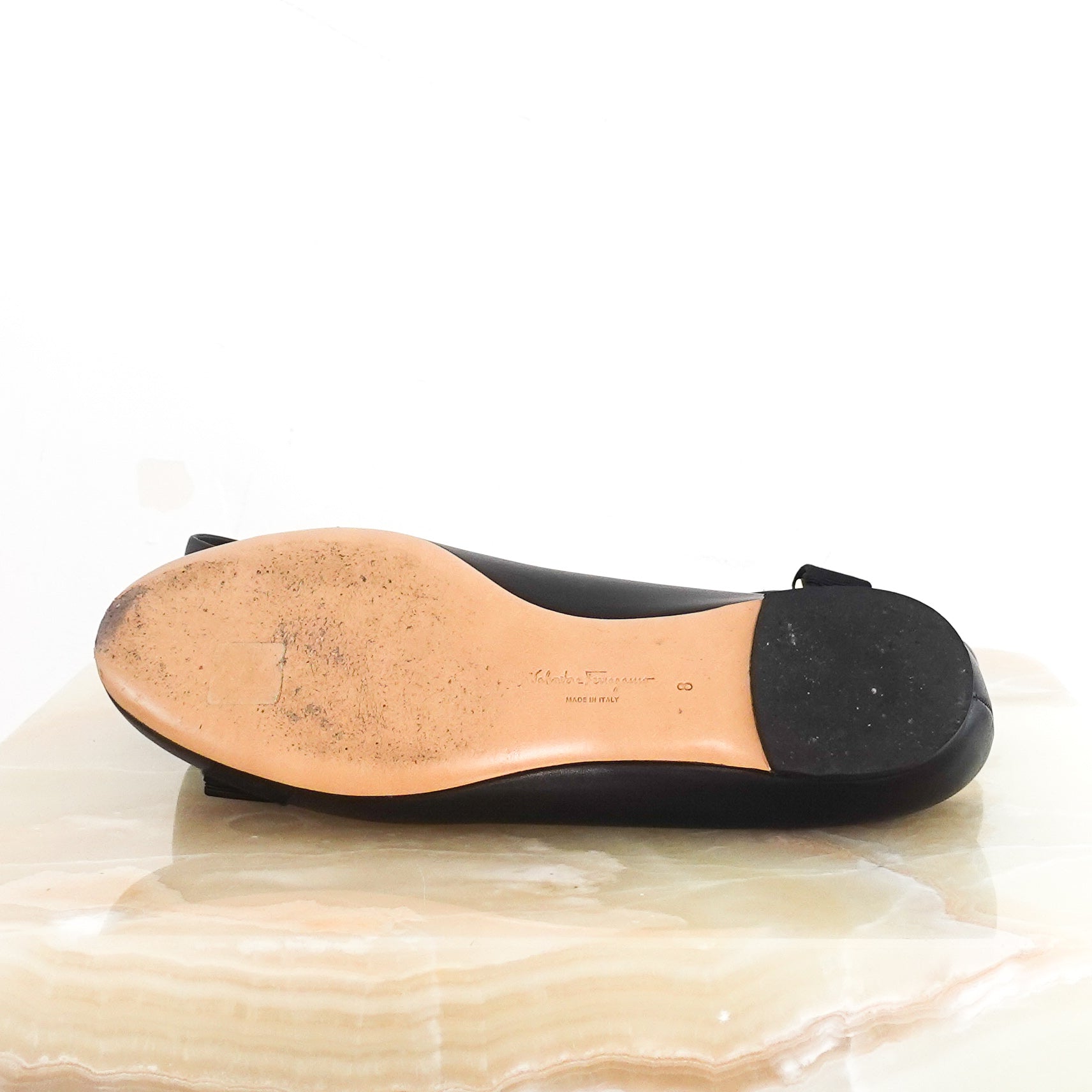 Varina black flats RRP £550