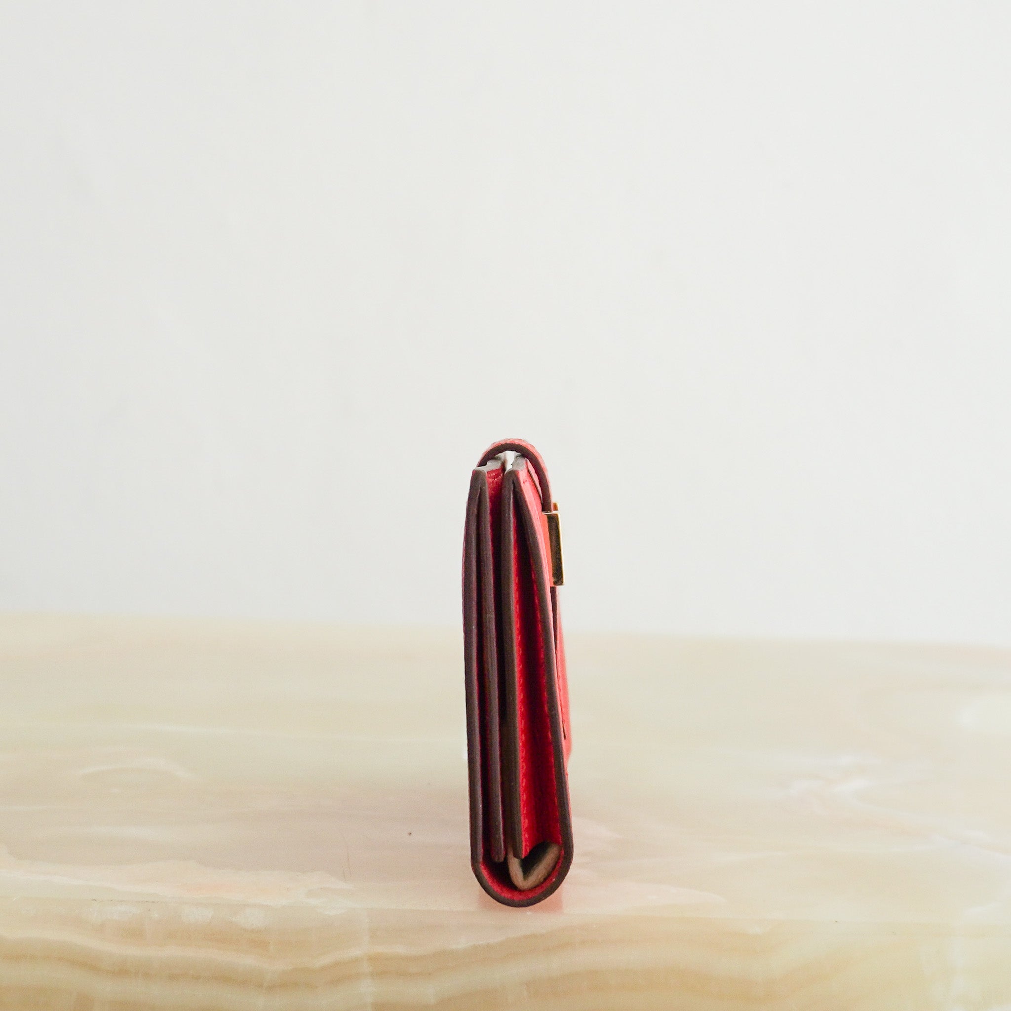 NEW Hermes Bearn Card Holder in Red (RRP £1700) | Authentic Preloved