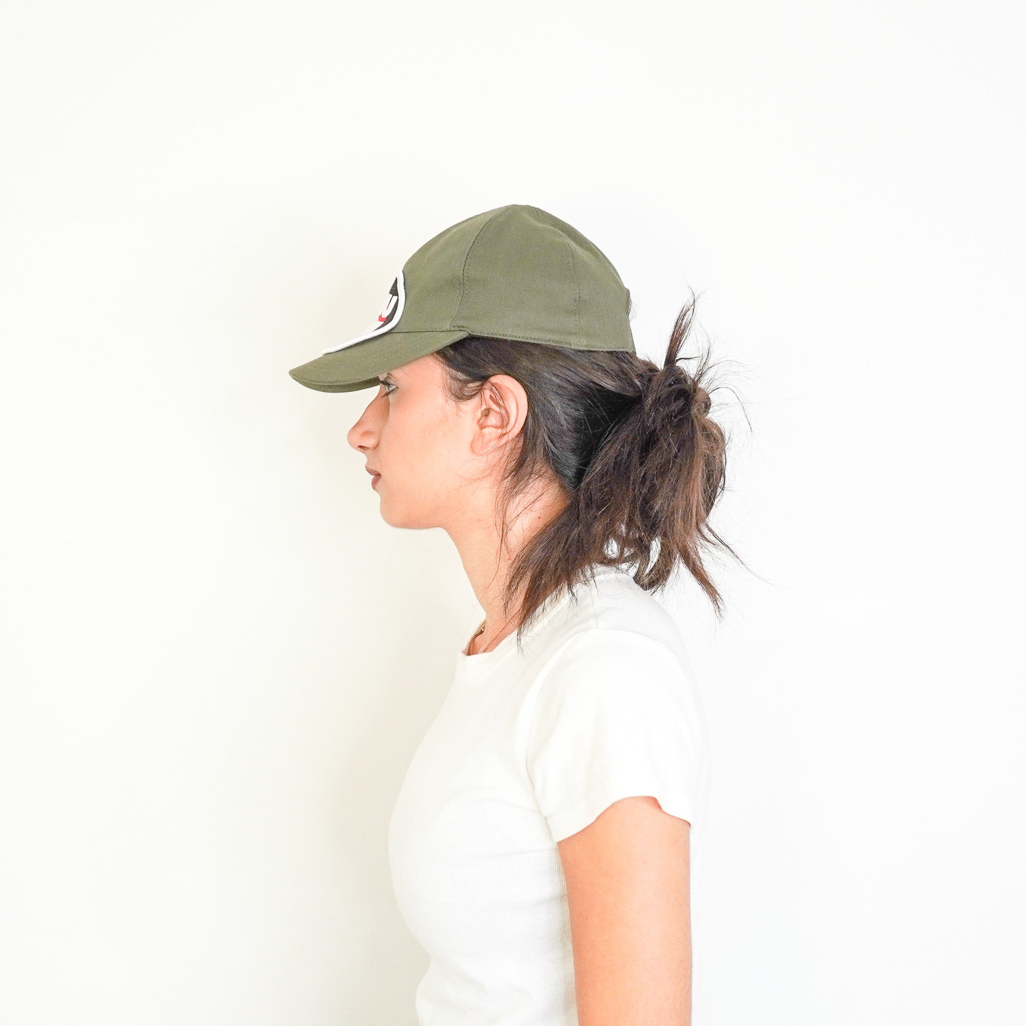 Miu Miu Cap in Khaki (RRP £420) | Authentic Preloved