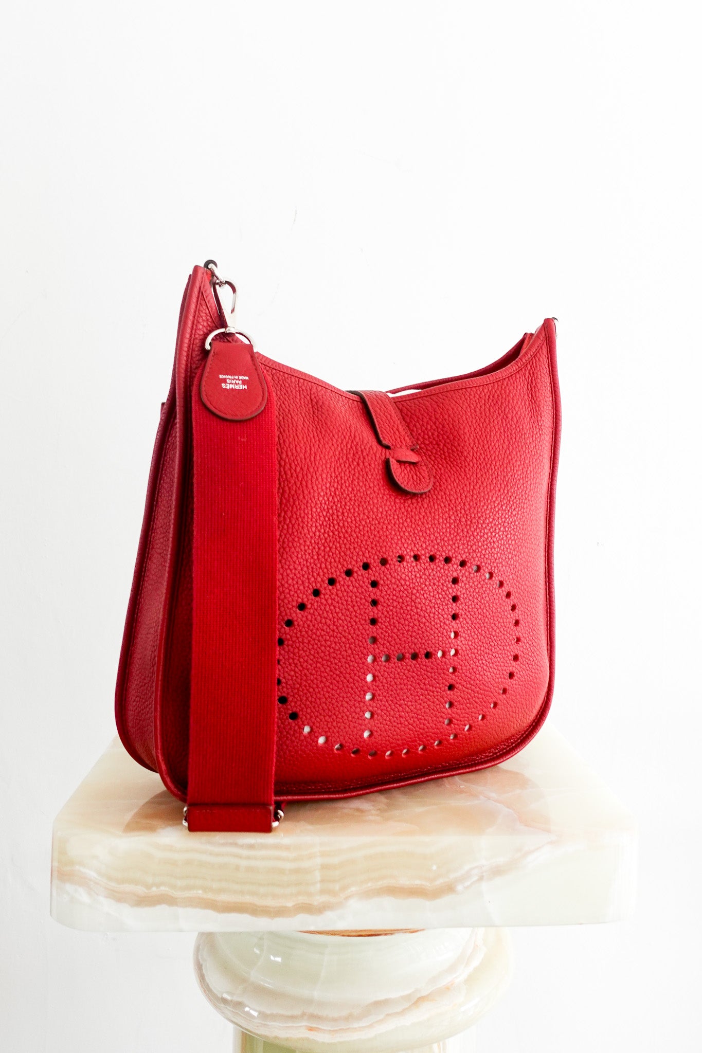 Hermes Evelyne GM Clemence palladium bag RRP £2.8k