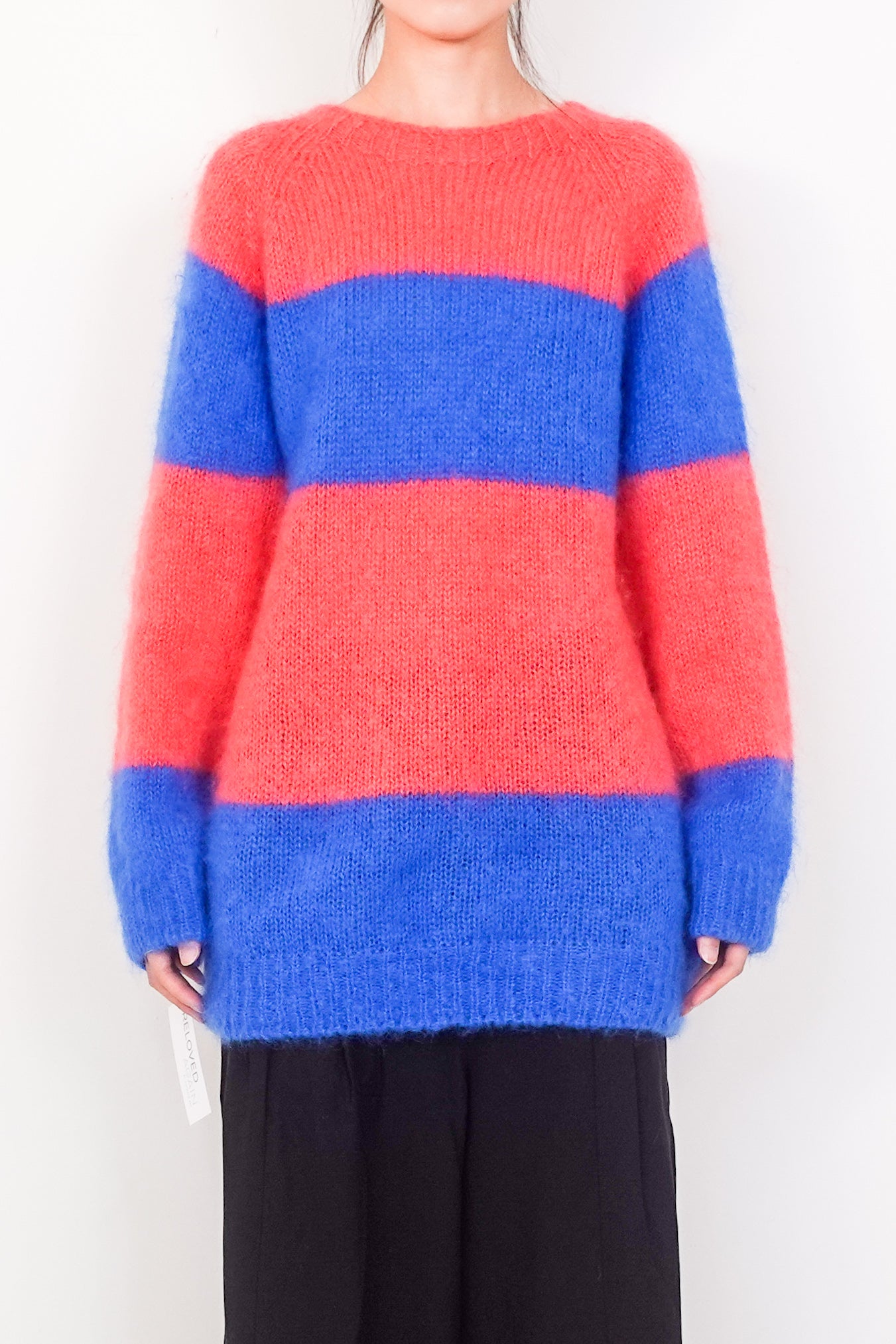 Pink and blue mohair jumper RRP £400