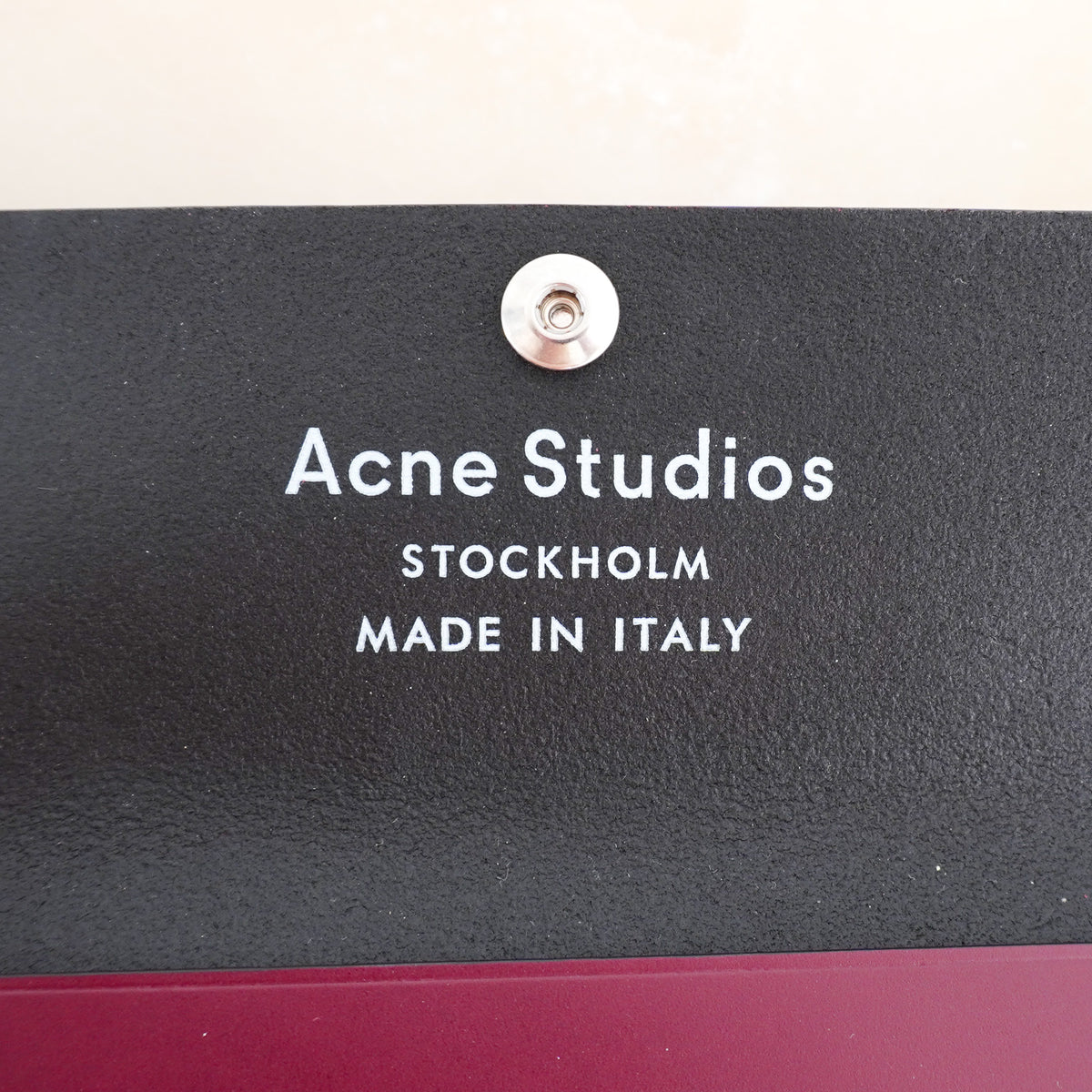 Acne Studios Burgundy Clutch (RRP £350) | Authentic Preloved - Reloved Again