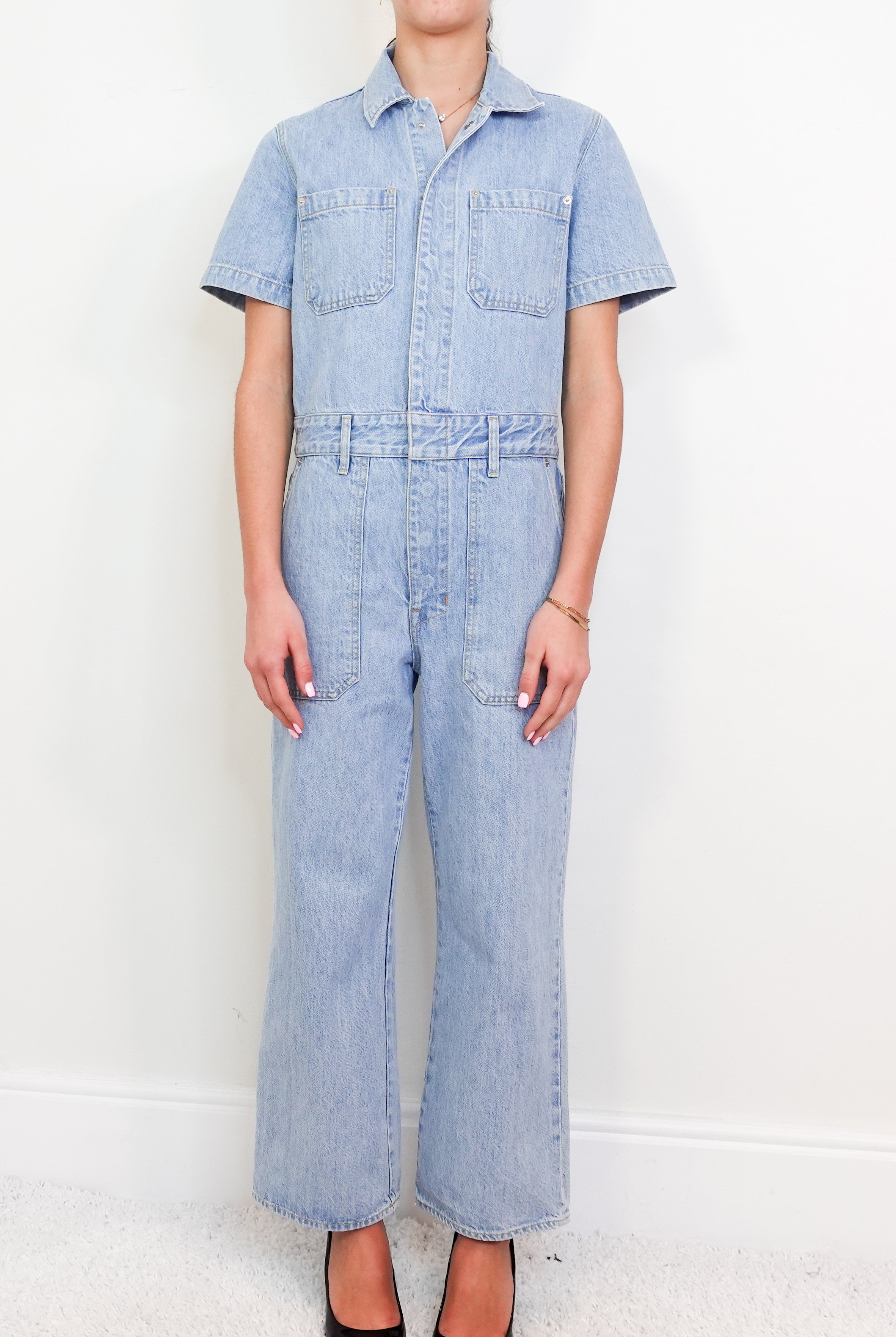 Blue denim jumpsuit RRP £250