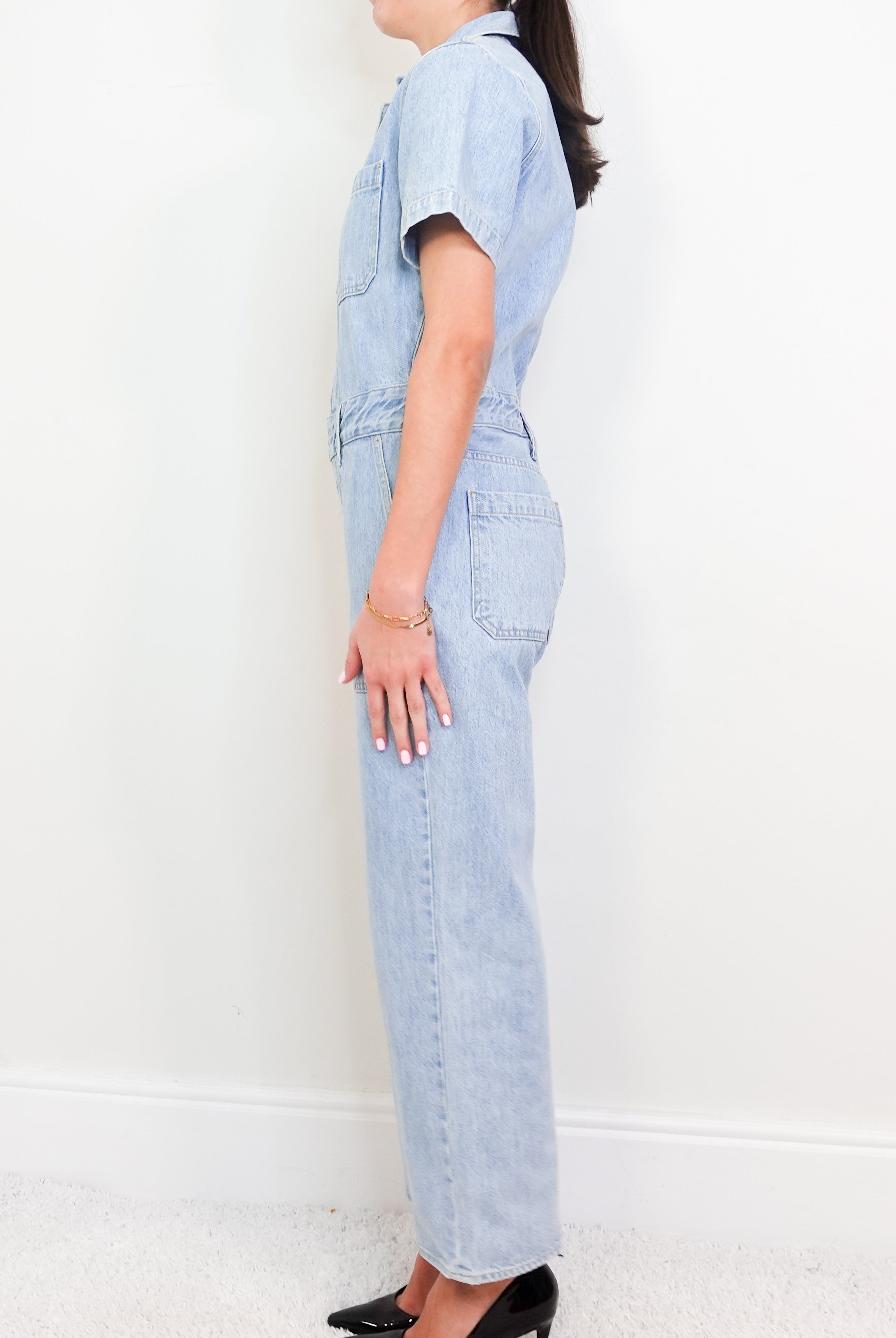 Blue denim jumpsuit RRP £250