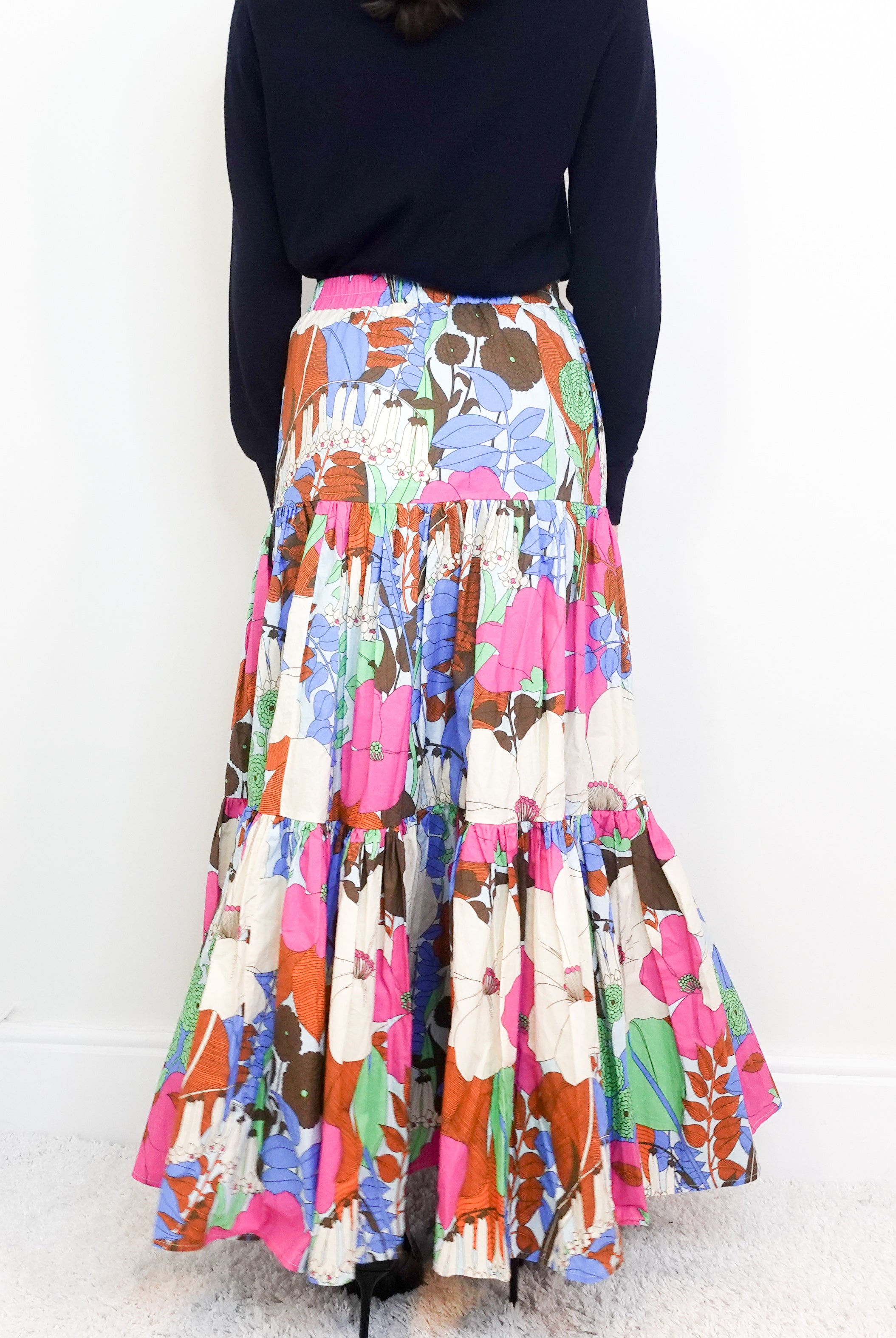 Cotton multicolour maxi skirt RRP £700