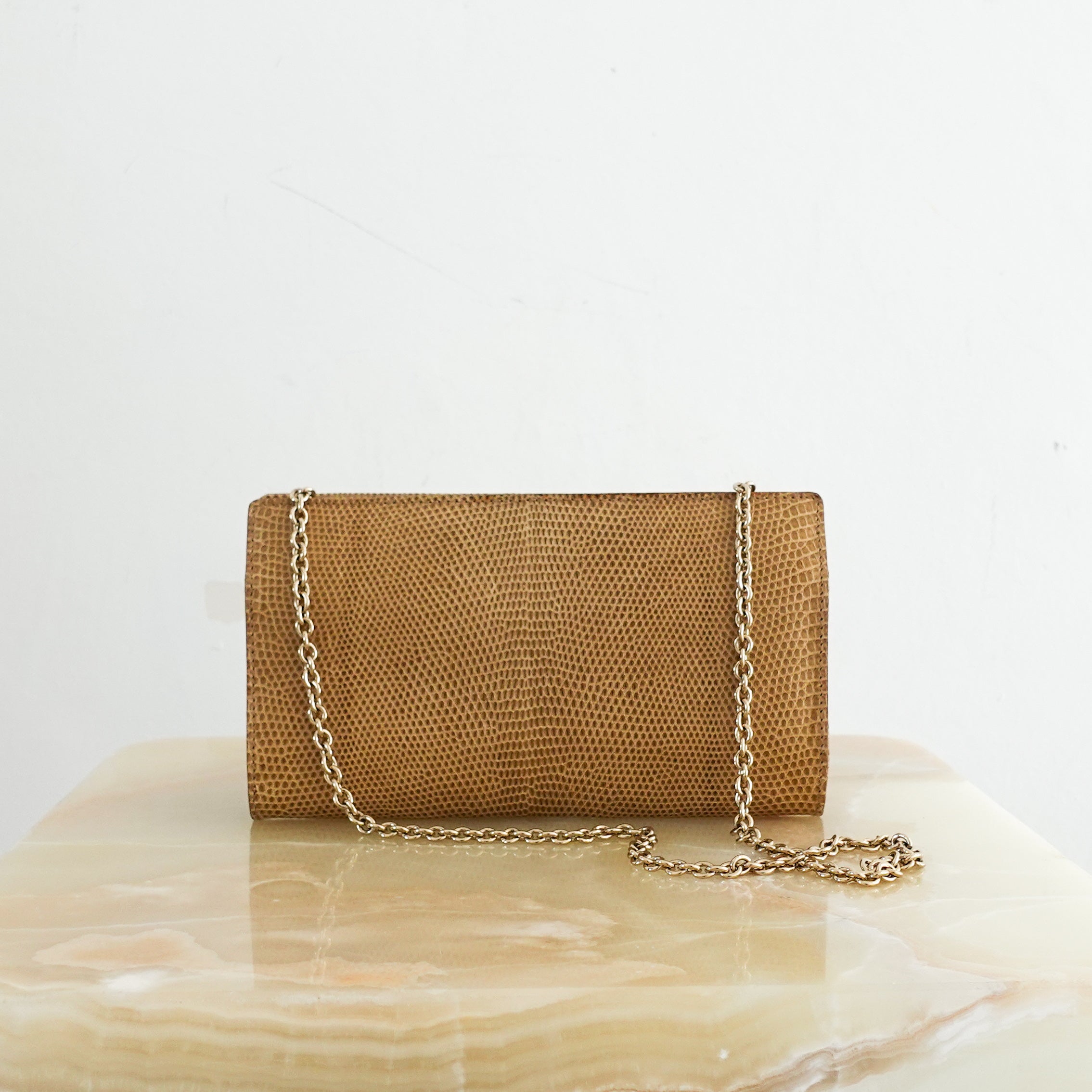 Vintage Saint Laurent Rive Gauche wallet on Chain RRP £960 | Authentic Preloved