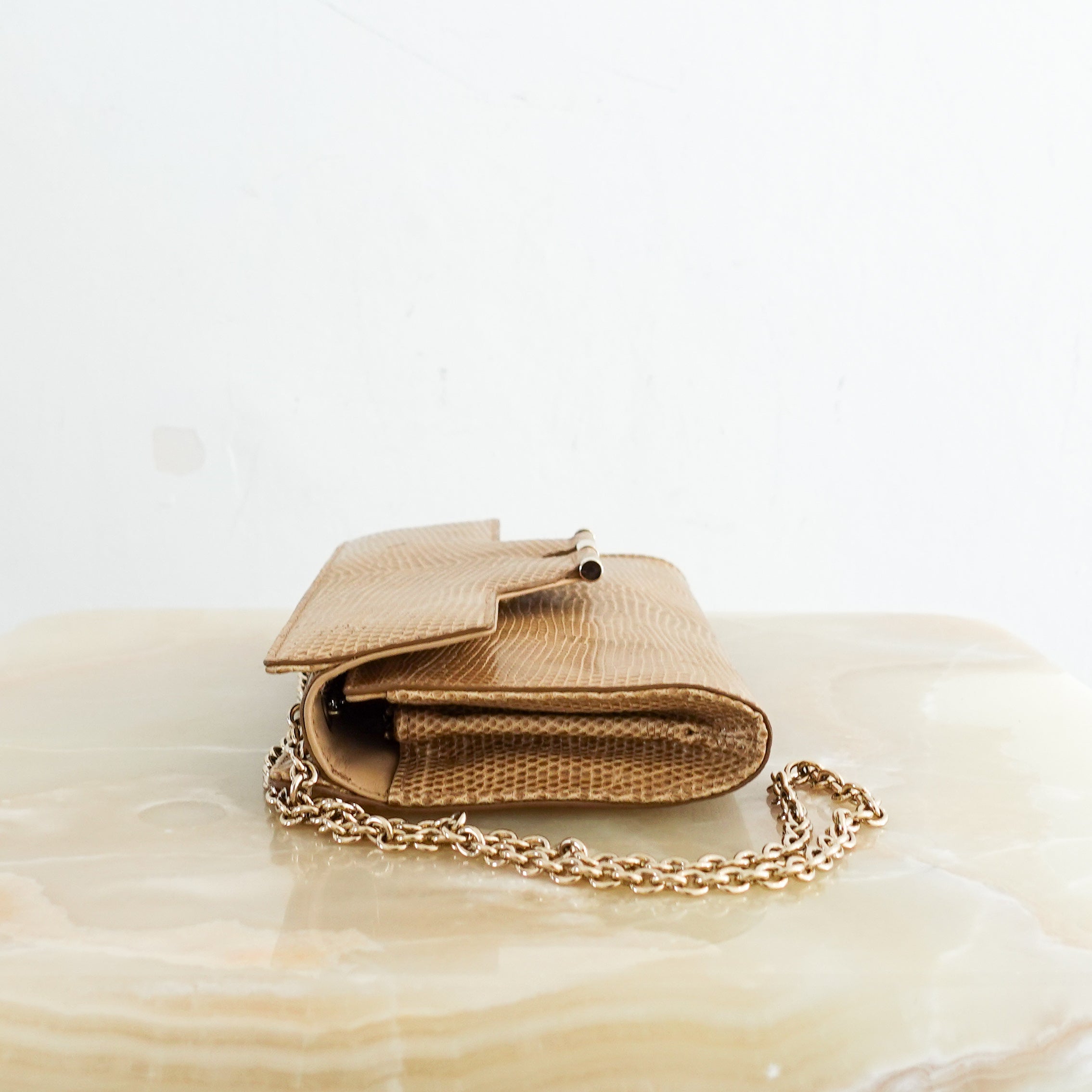 Vintage Saint Laurent Rive Gauche wallet on Chain RRP £960 | Authentic Preloved