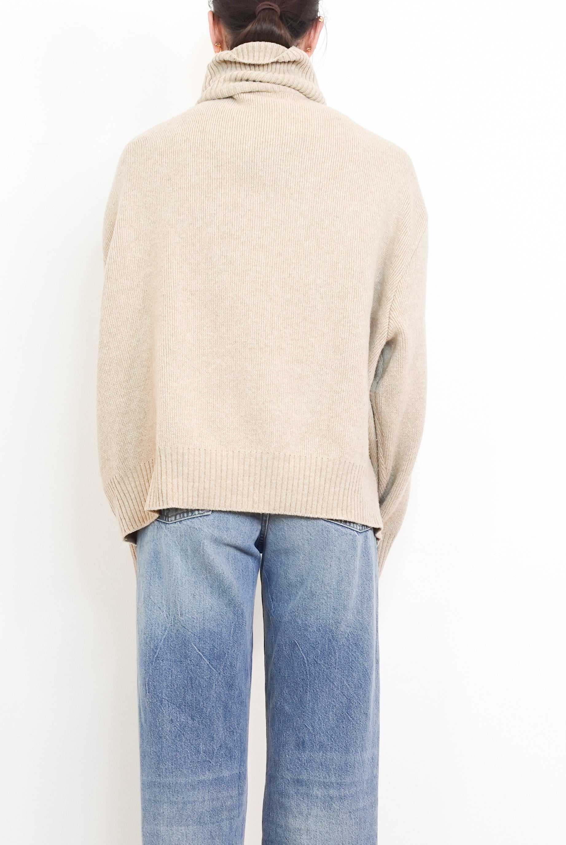 Beige Turtleneck Jumper RRP £300