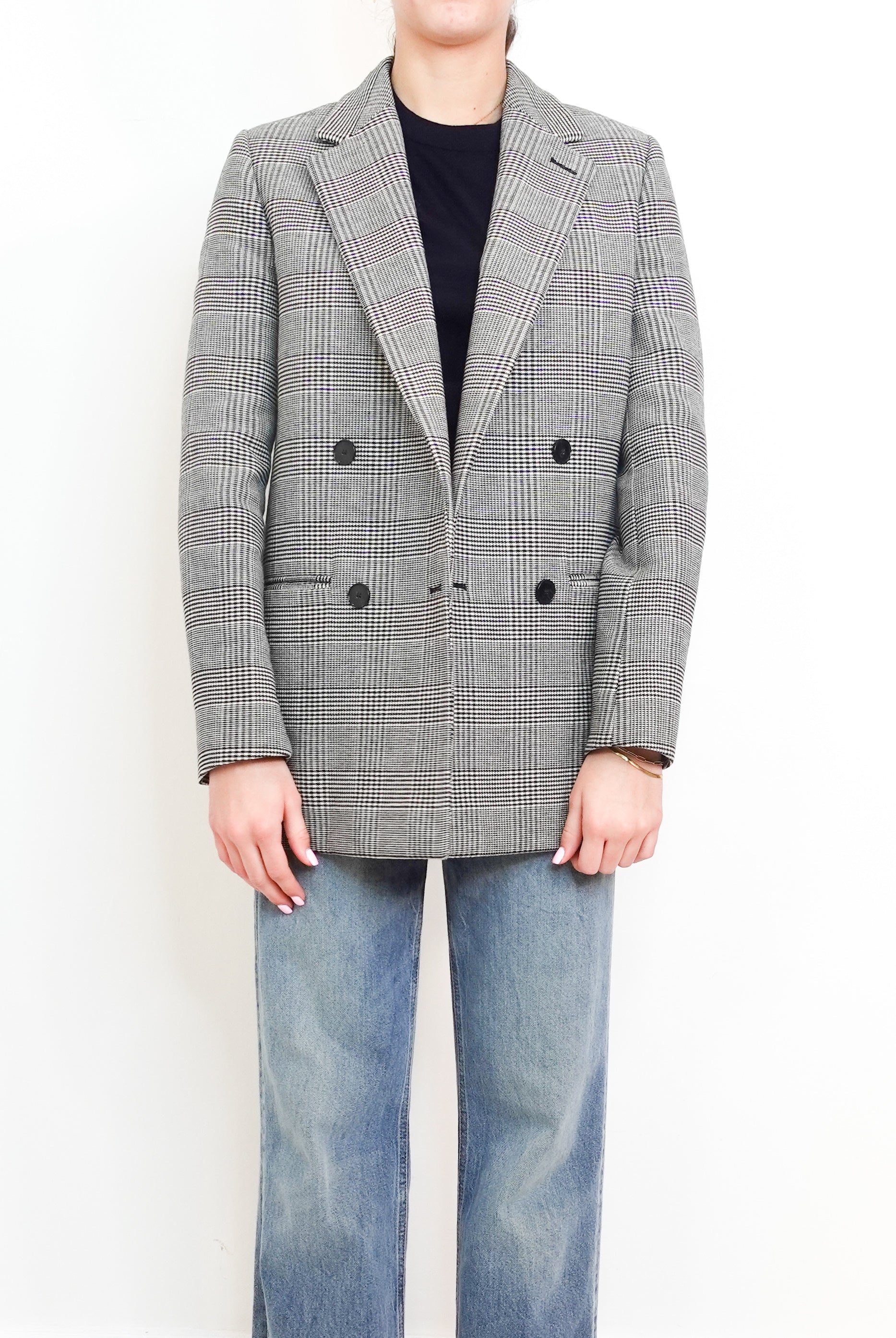 Double Breasted Houndstooth Blazer RRP £900