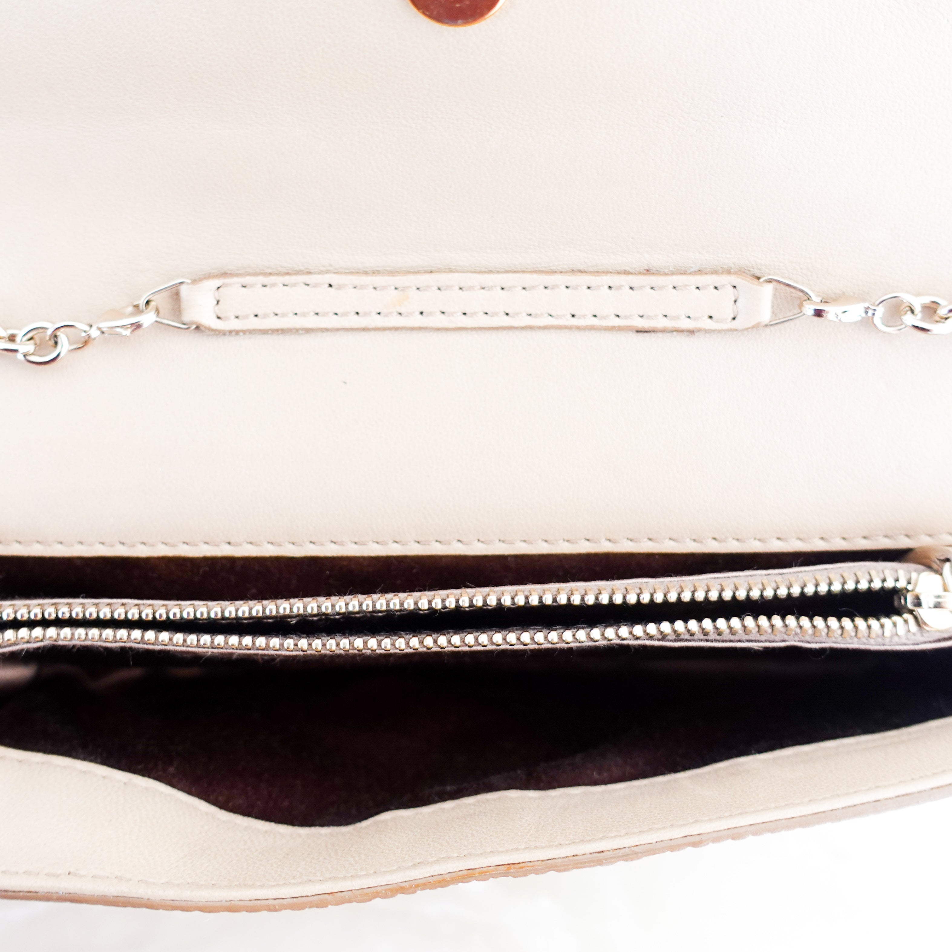 Vintage Saint Laurent Rive Gauche wallet on Chain RRP £960 | Authentic Preloved