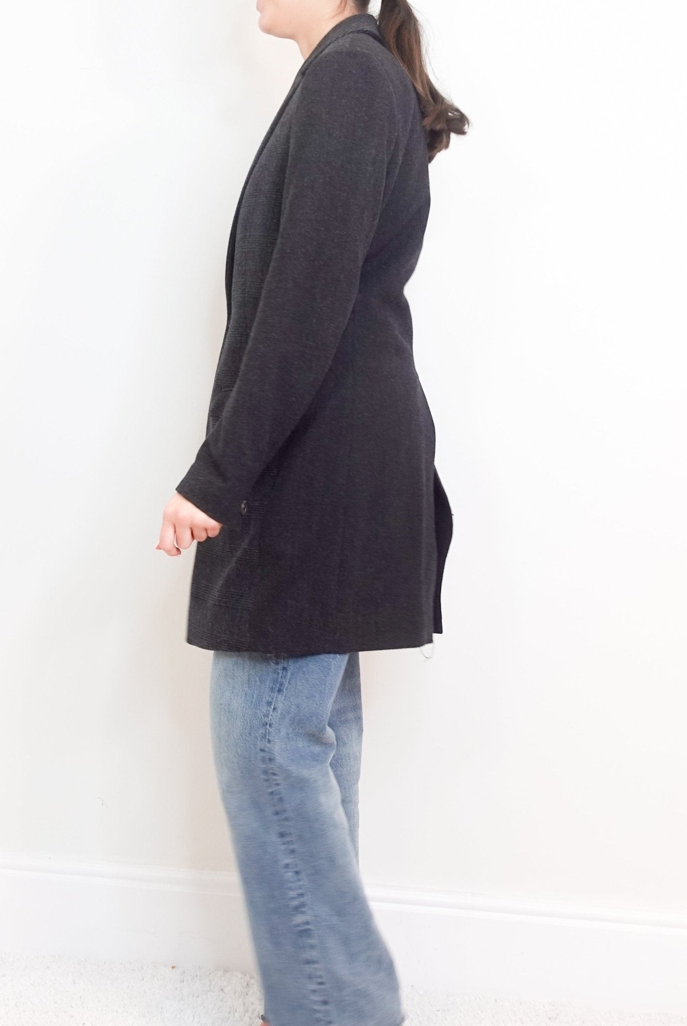 All Saints Black Plaid Coat - Final sale no returns | Authentic Preloved - Reloved Again