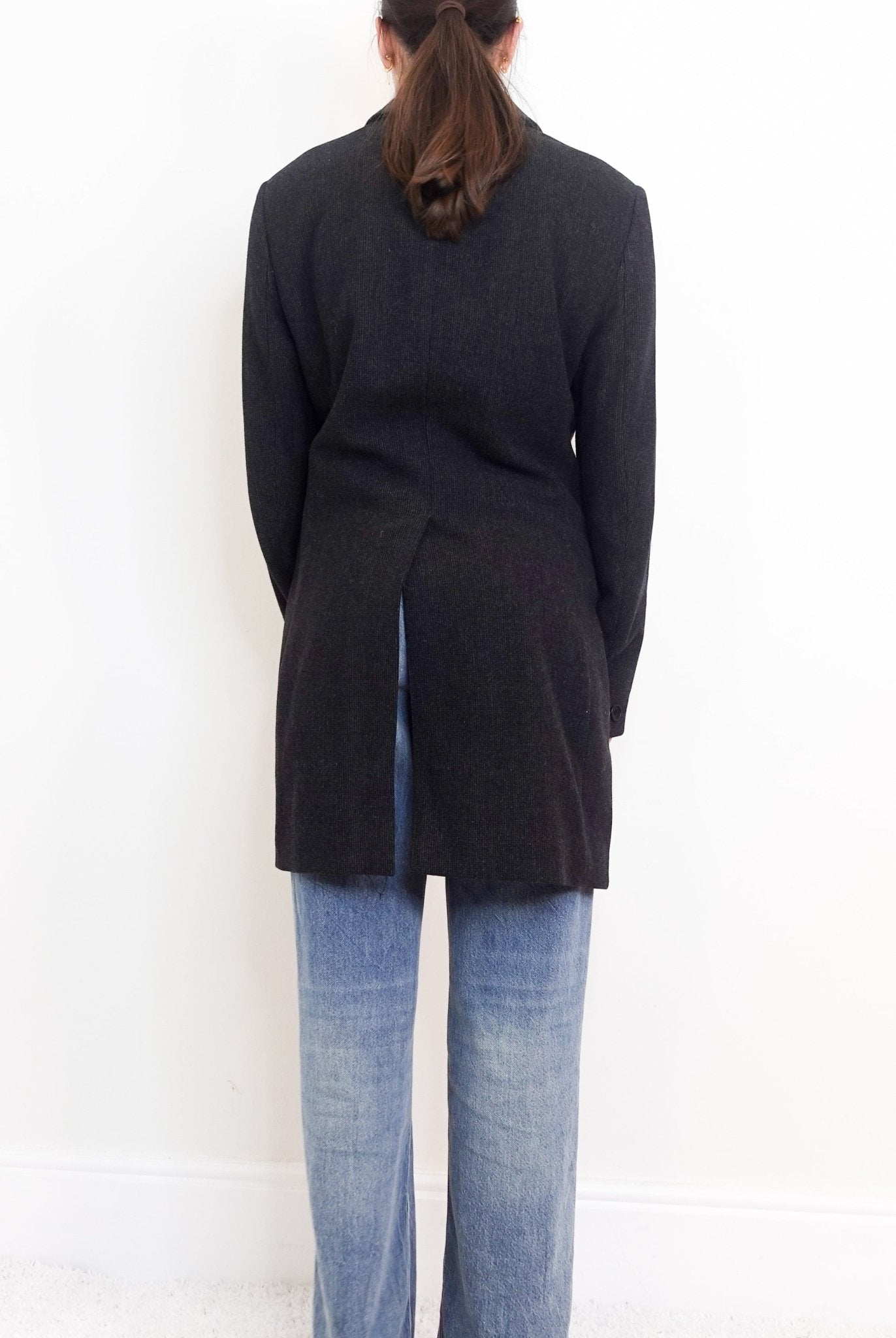 All Saints Black Plaid Coat - Final sale no returns | Authentic Preloved - Reloved Again