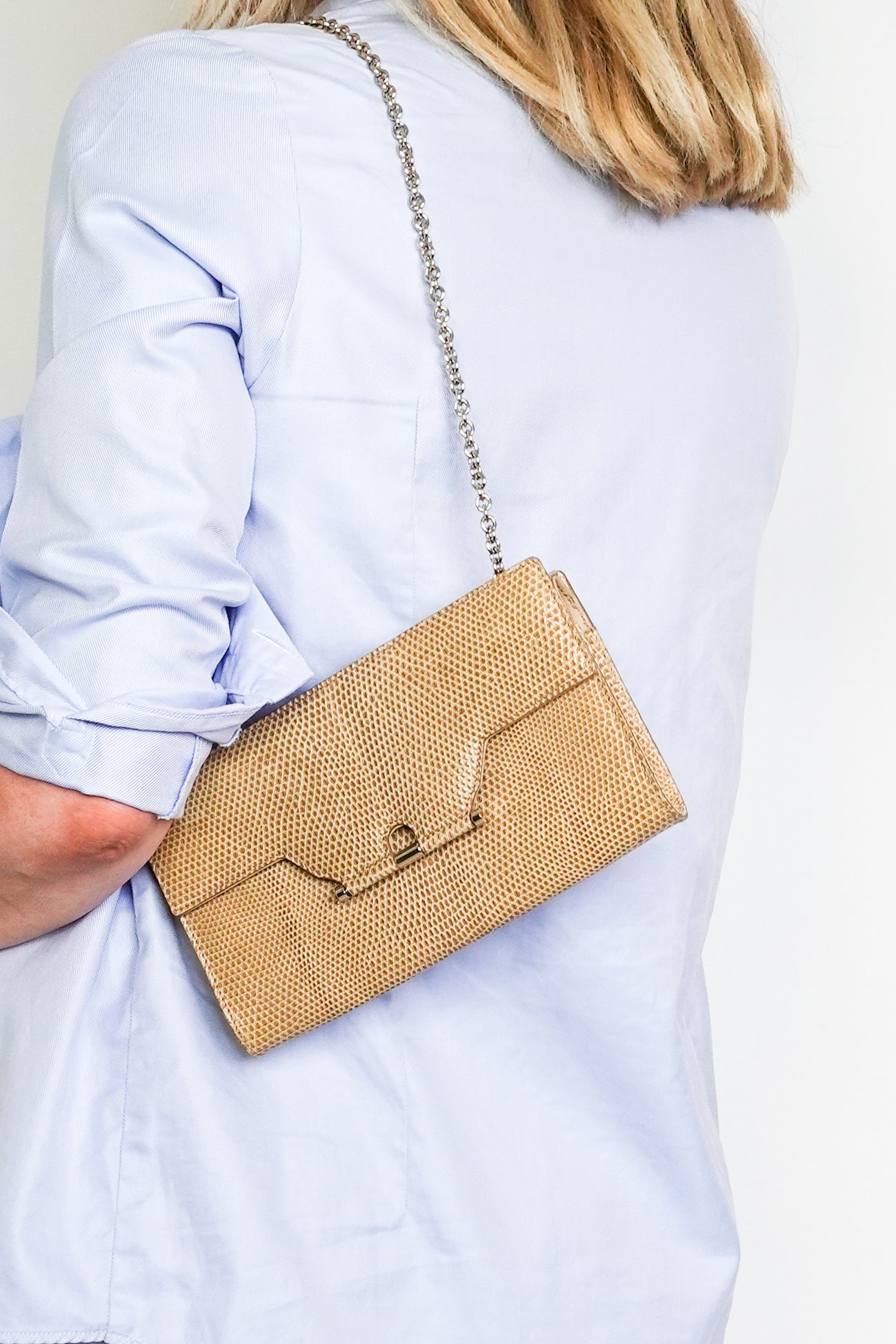 Vintage Saint Laurent Rive Gauche wallet on Chain RRP £960 | Authentic Preloved