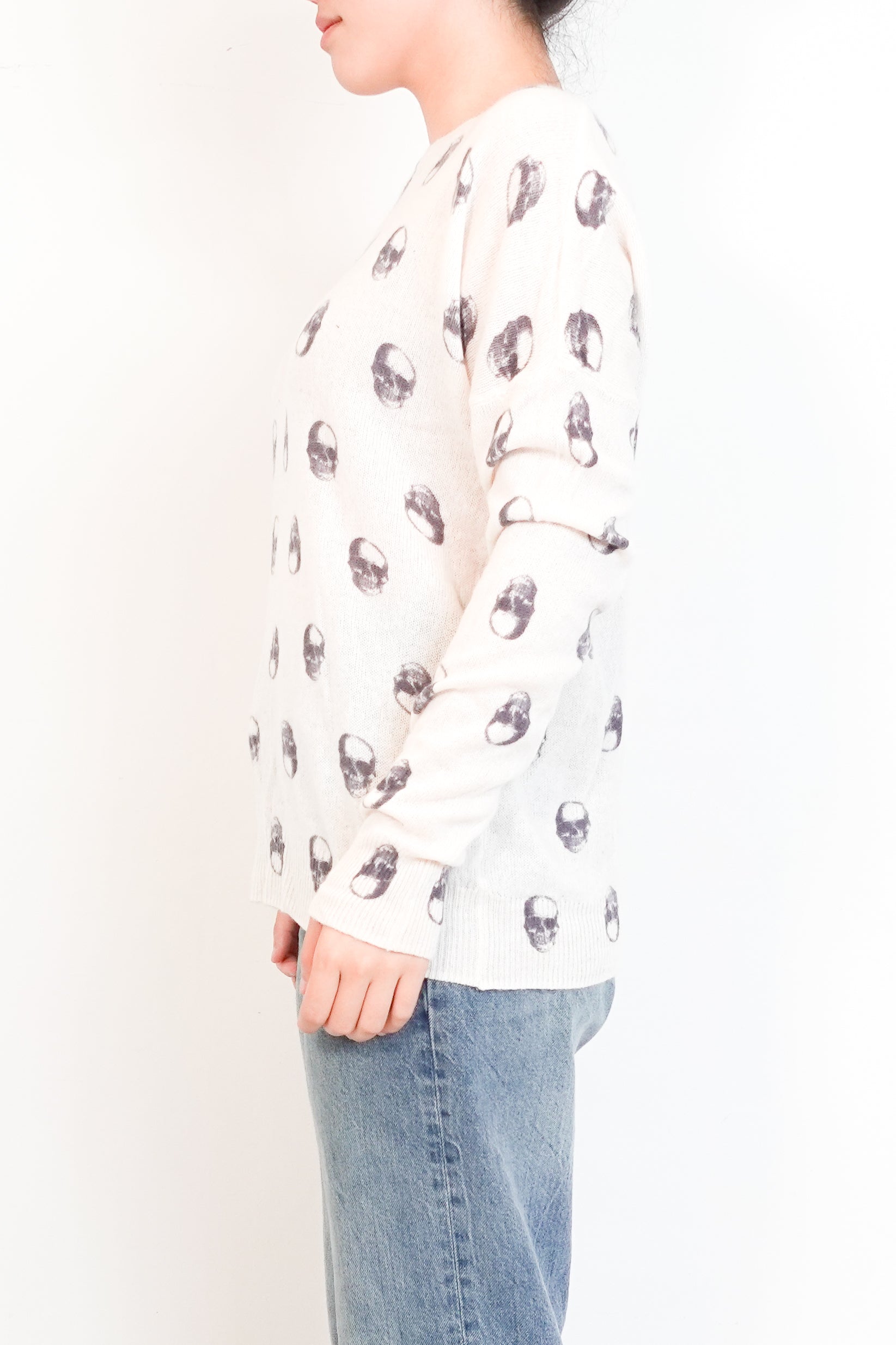Skull Cashmere cream skull jumper RRP £200 | Authentic Preloved