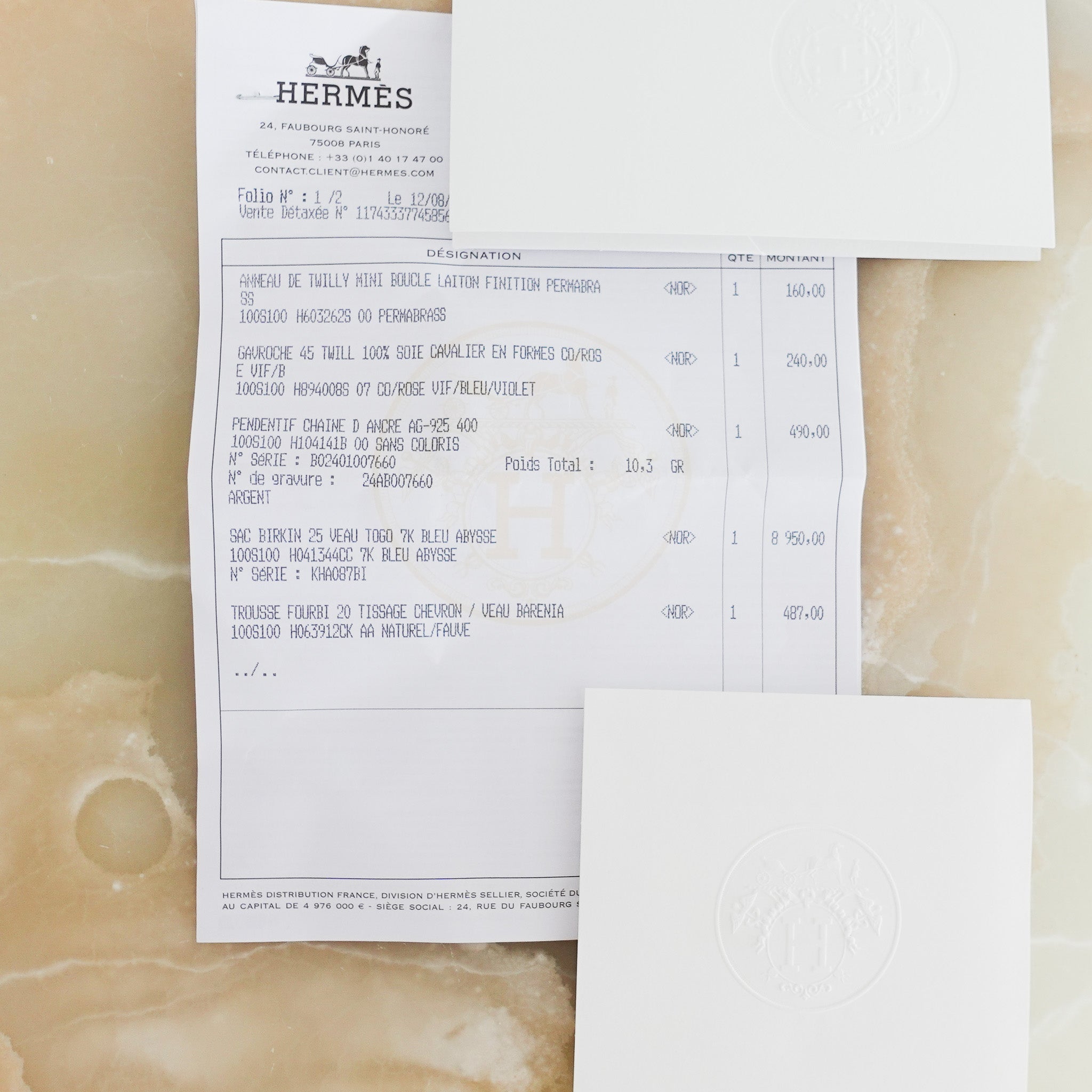 NEW Hermès Birkin 25 Veau Togo Bleu Abysse | Authentic Preloved - Reloved Again